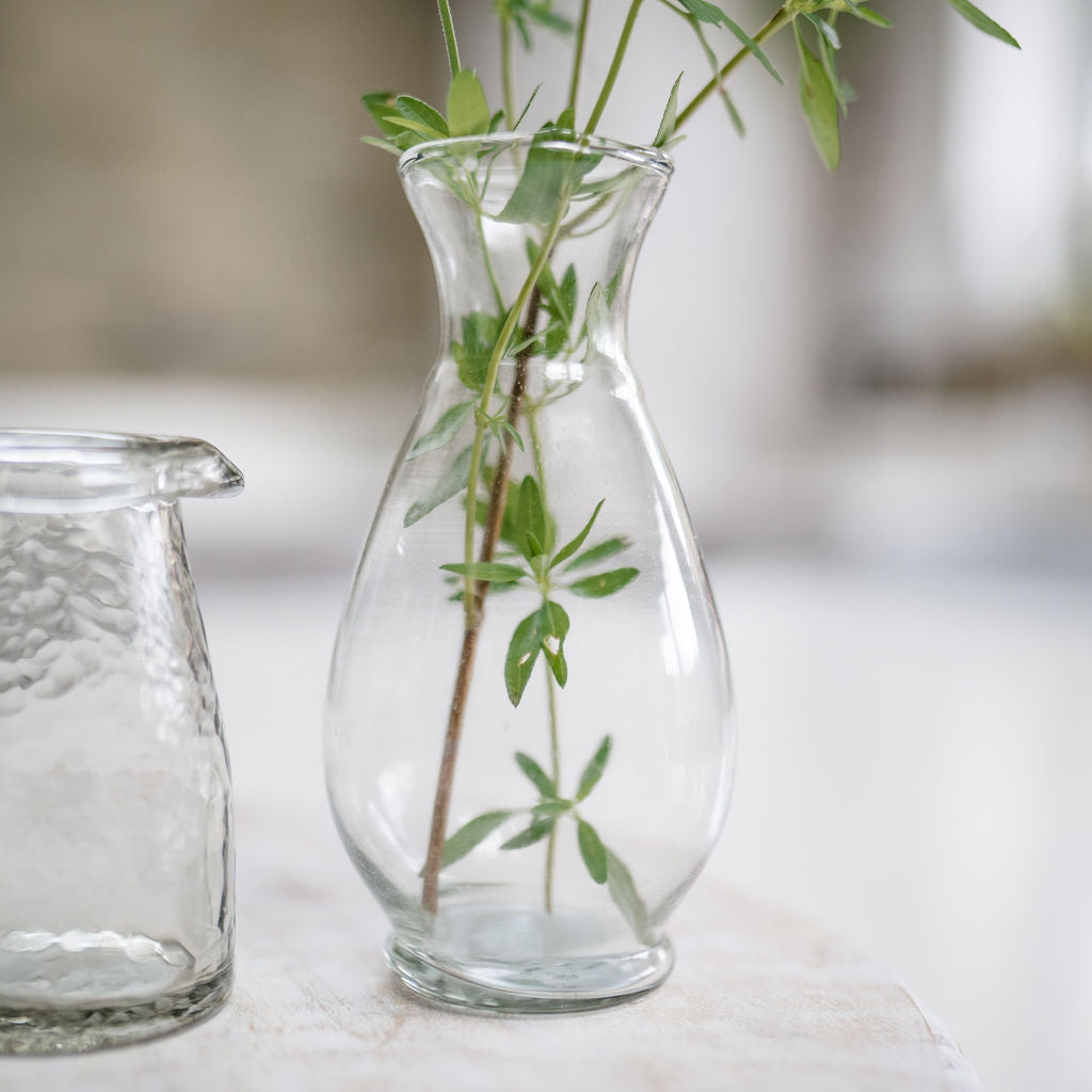 Victoria Hammered Glass Bud Vase