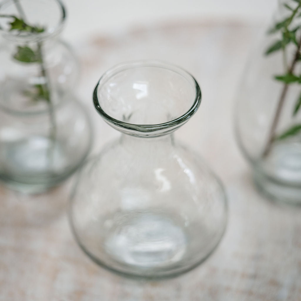 Auriela Hammered Glass Bud Vase