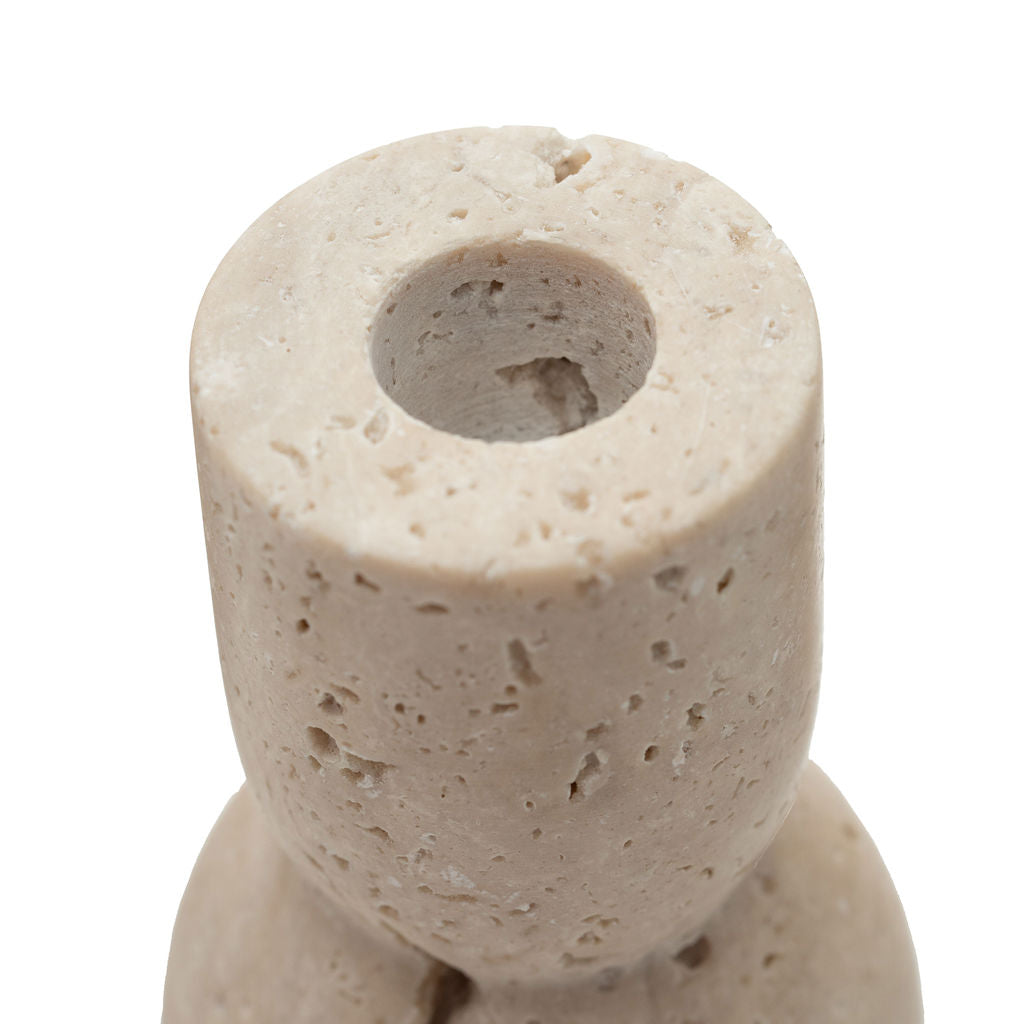 Keekle - Travertine Candlestick