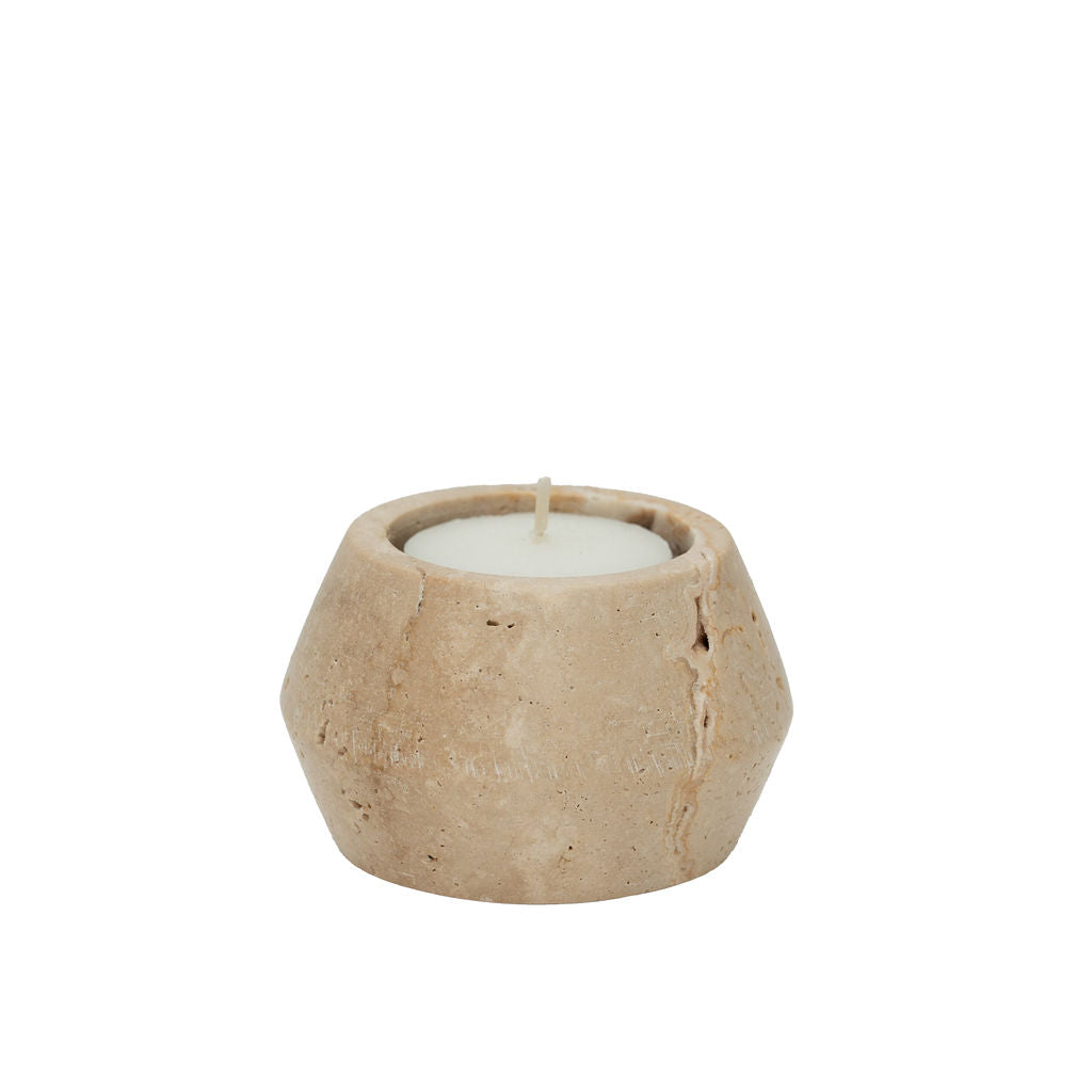 Kirkby - Travertine Tealight Holder