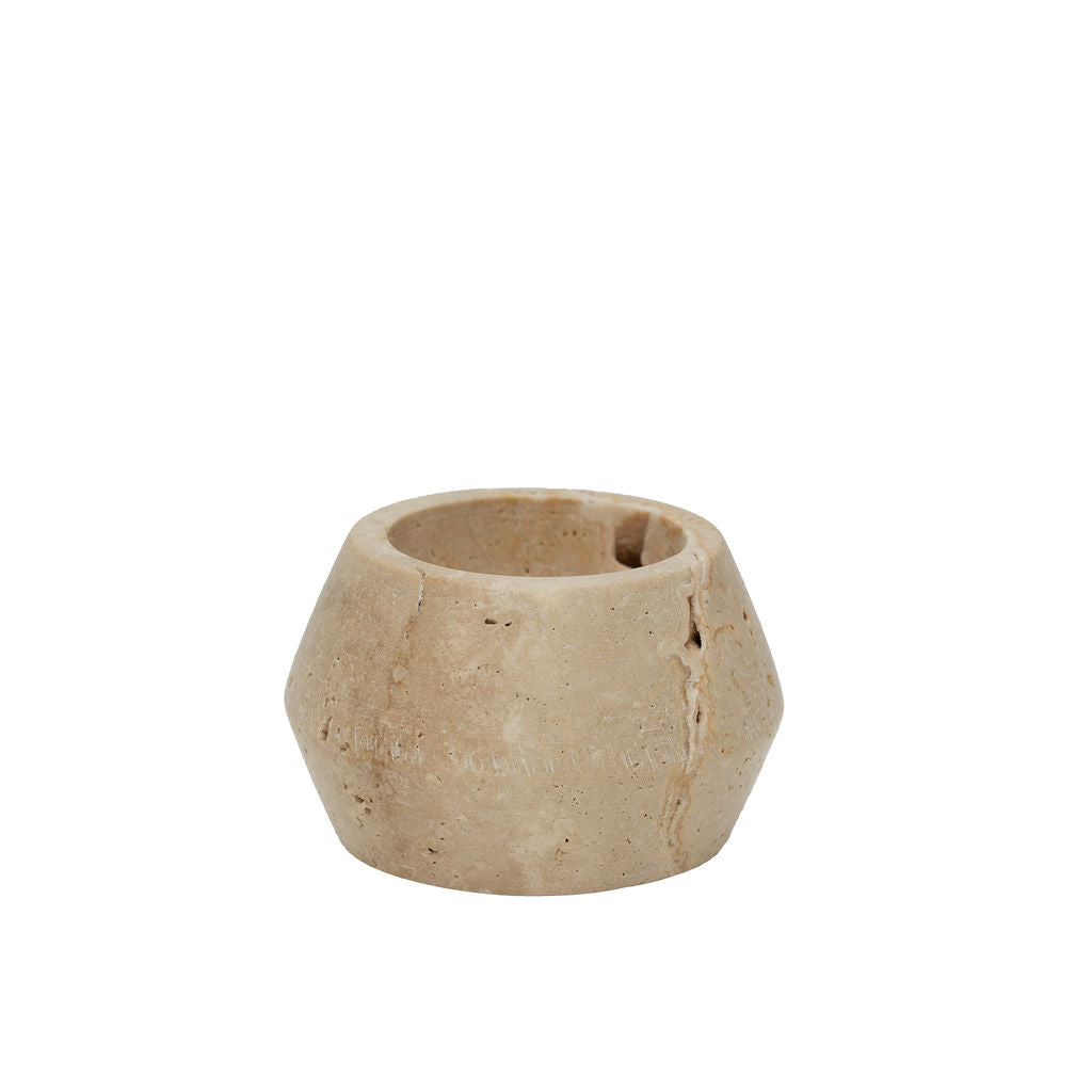 Kirkby - Travertine Tealight Holder