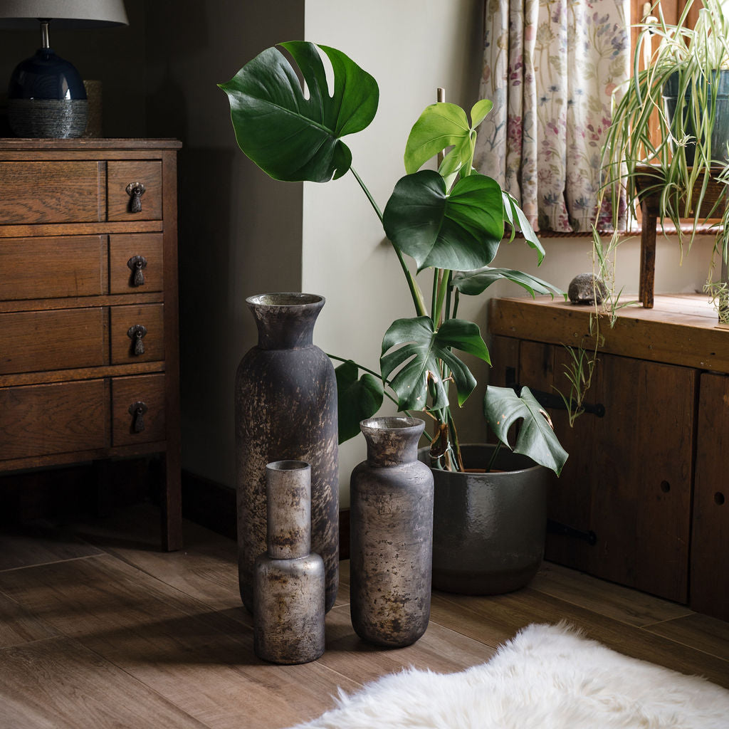 Ash Tall Glass Vase