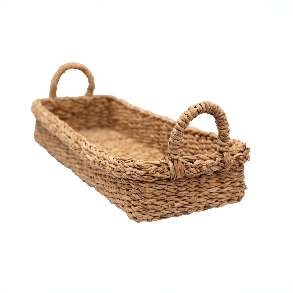 Bhadra Seagrass Rectangular Tray with Handles