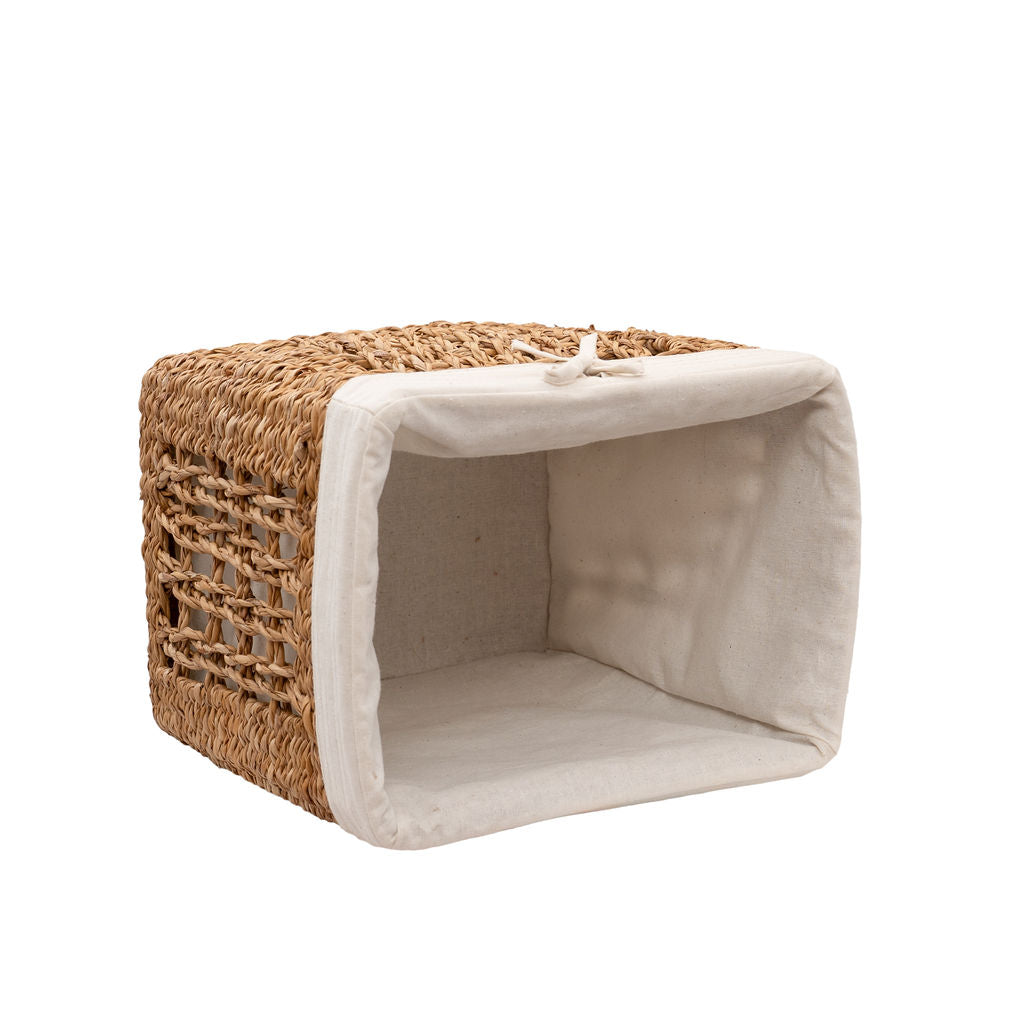 Balu Lined Seagrass Storage Basket