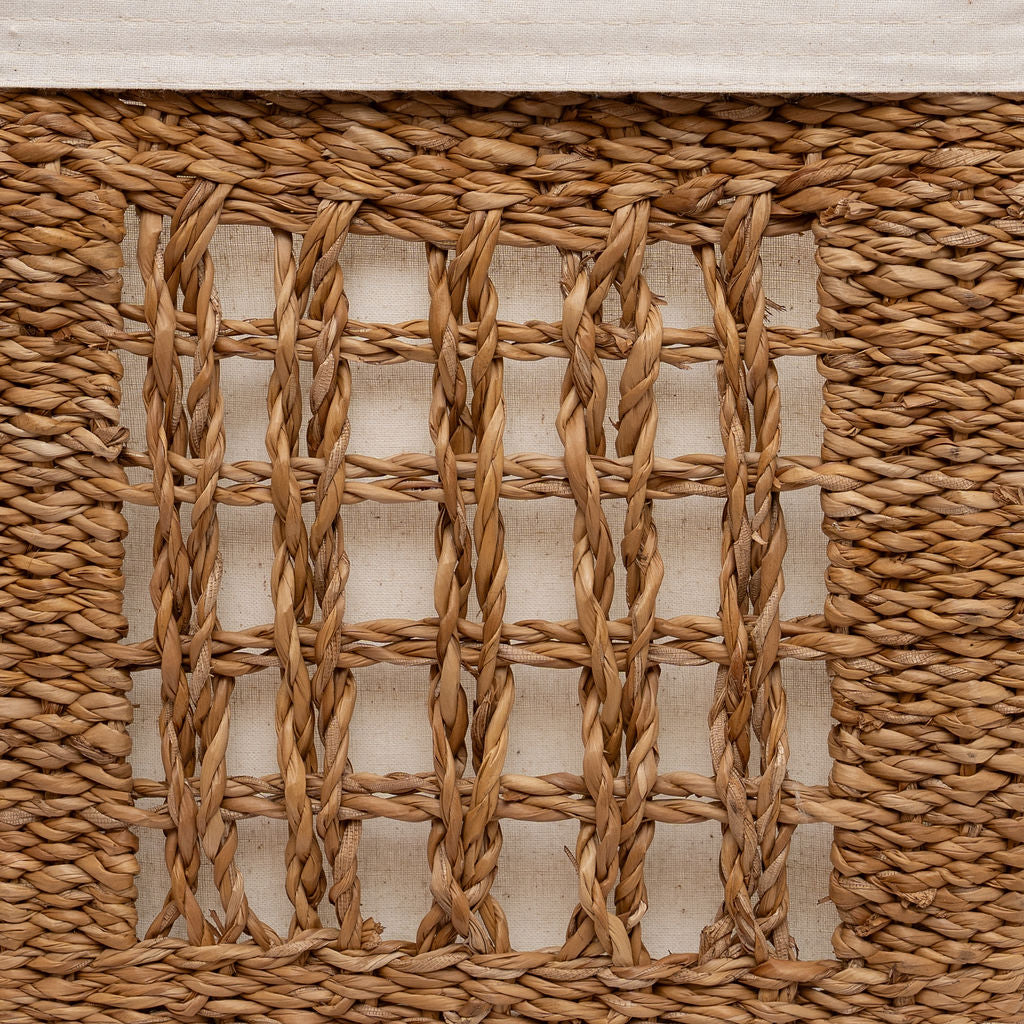 Balu Lined Seagrass Storage Basket