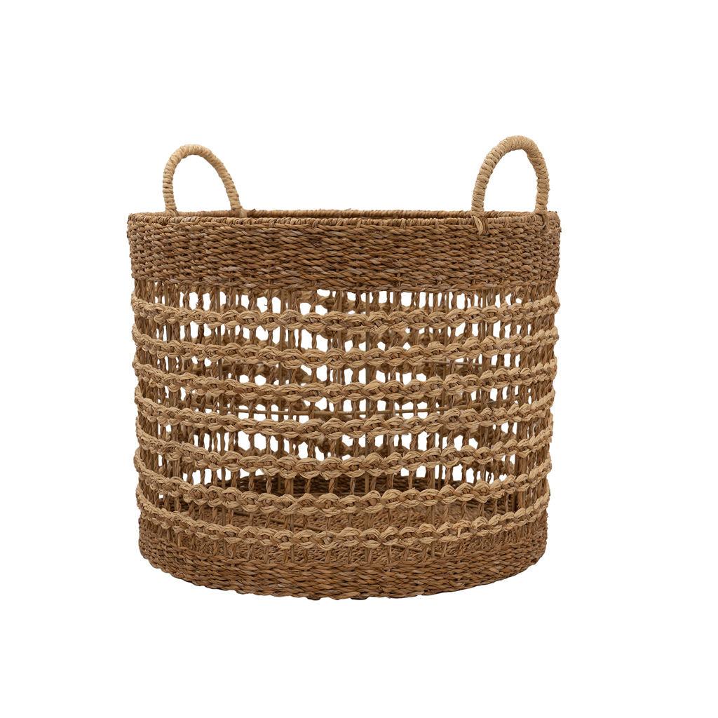 Dhepa Round Seagrass Storage Basket
