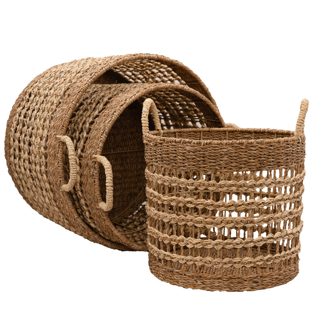 Dhepa Round Seagrass Storage Basket