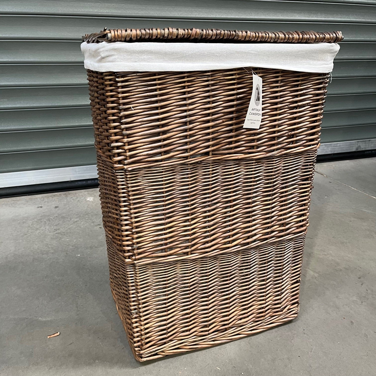 Light Grey Large Laundry Basket - 2nds Lot 79