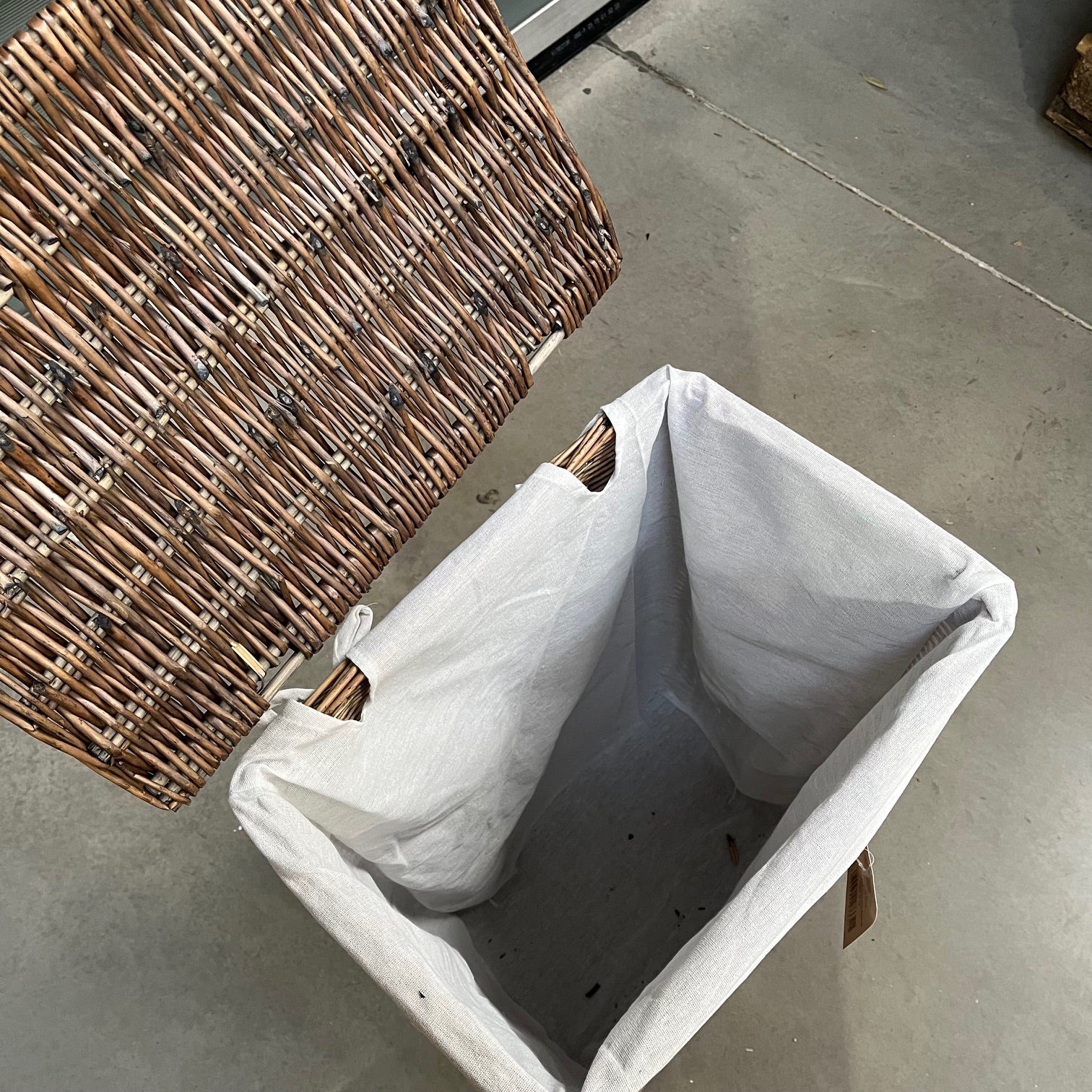 Light Grey Large Laundry Basket - 2nds Lot 79
