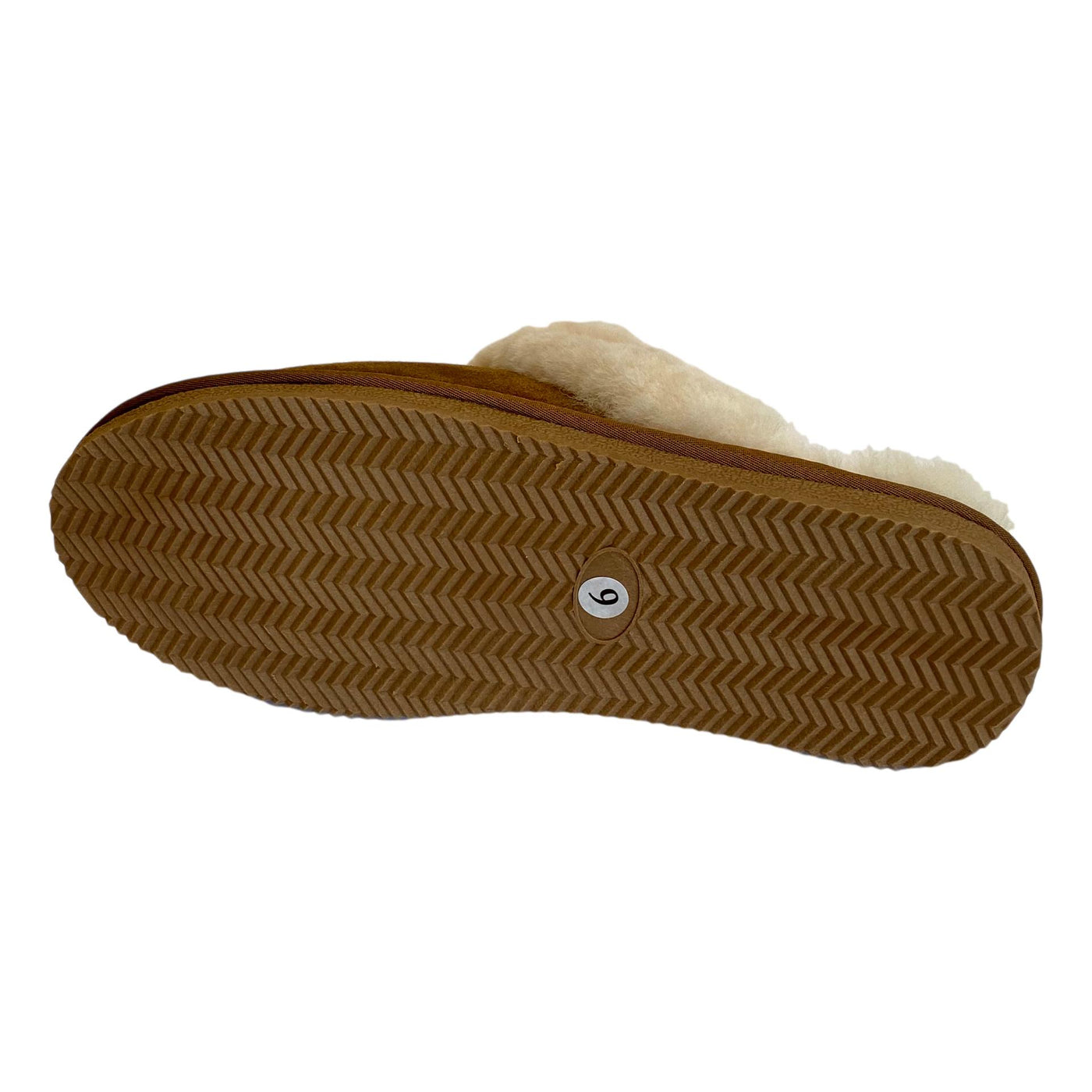 Ladies 'Daisy' Sheepskin Slipper Mule - Chestnut