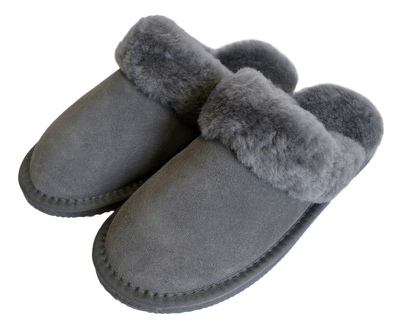 Ladies 'Daisy' Sheepskin Slipper Mule - Grey
