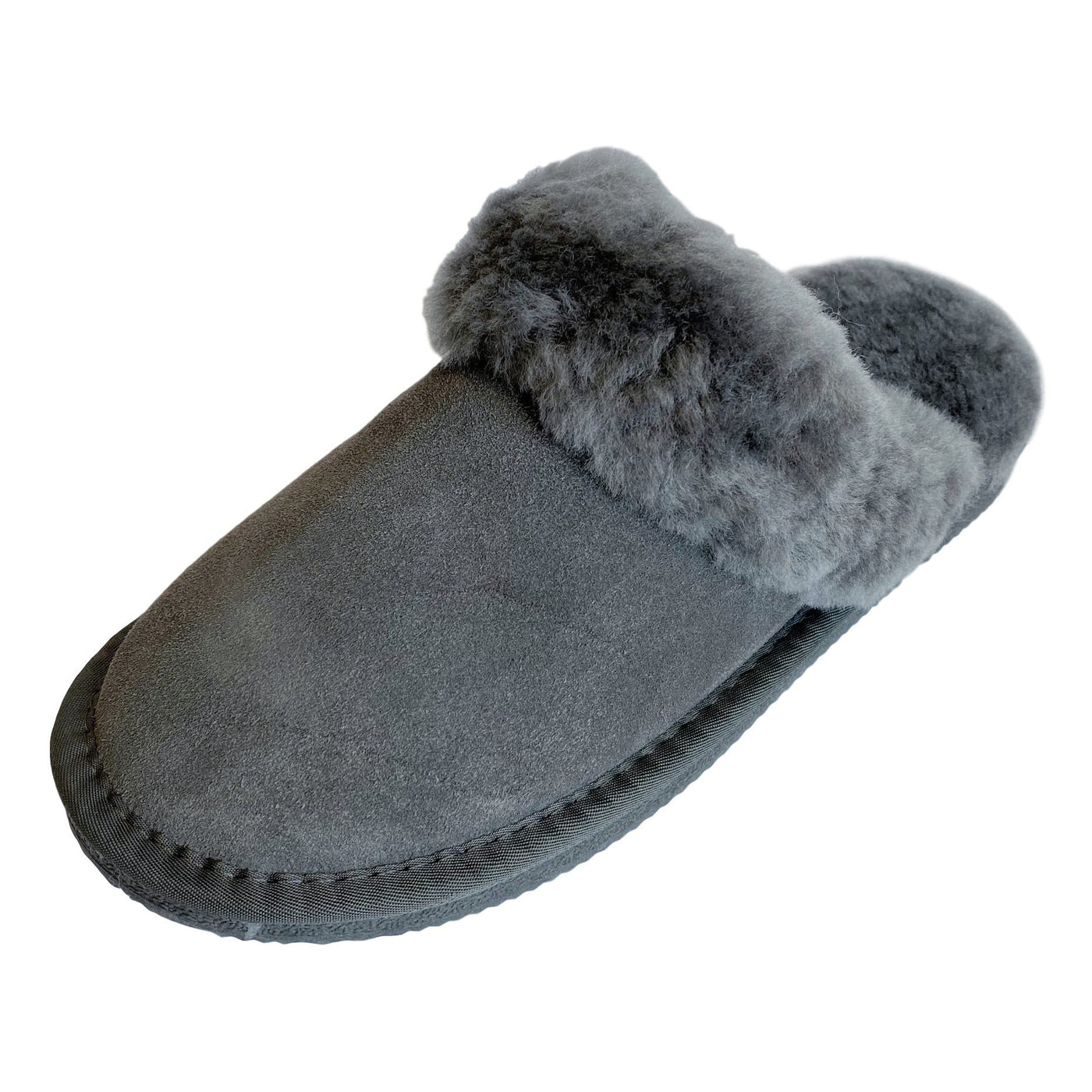 Ladies 'Daisy' Sheepskin Slipper Mule - Grey