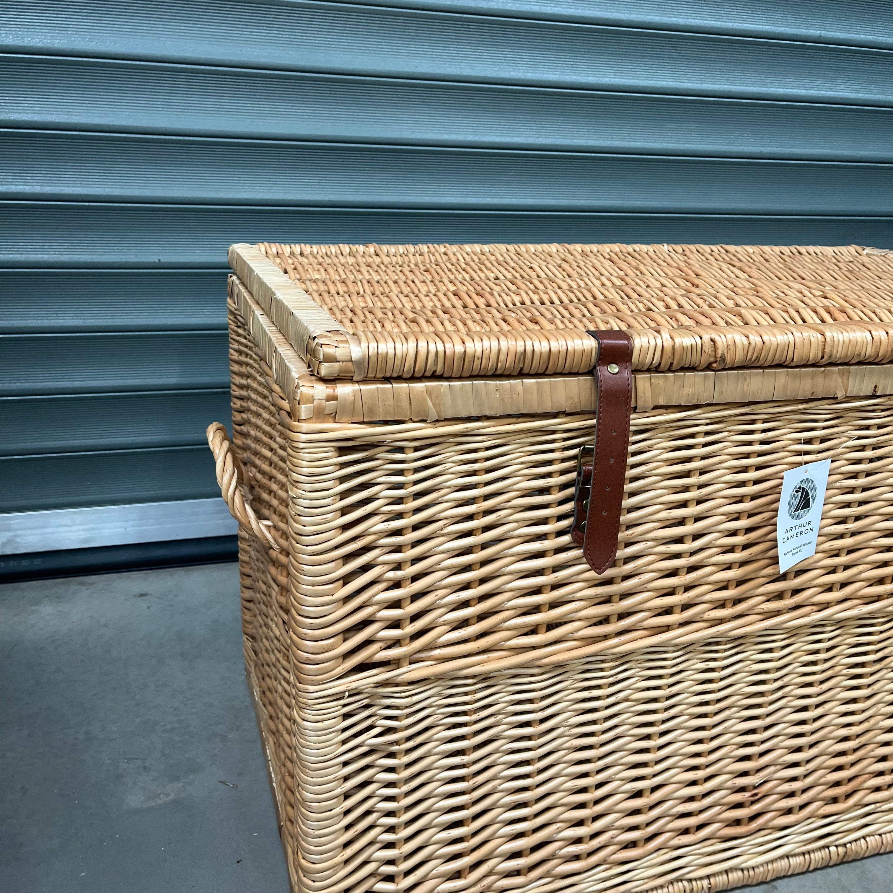 Natural Modena Wicker Storage Trunk Extra Large - 2nds Lot 94