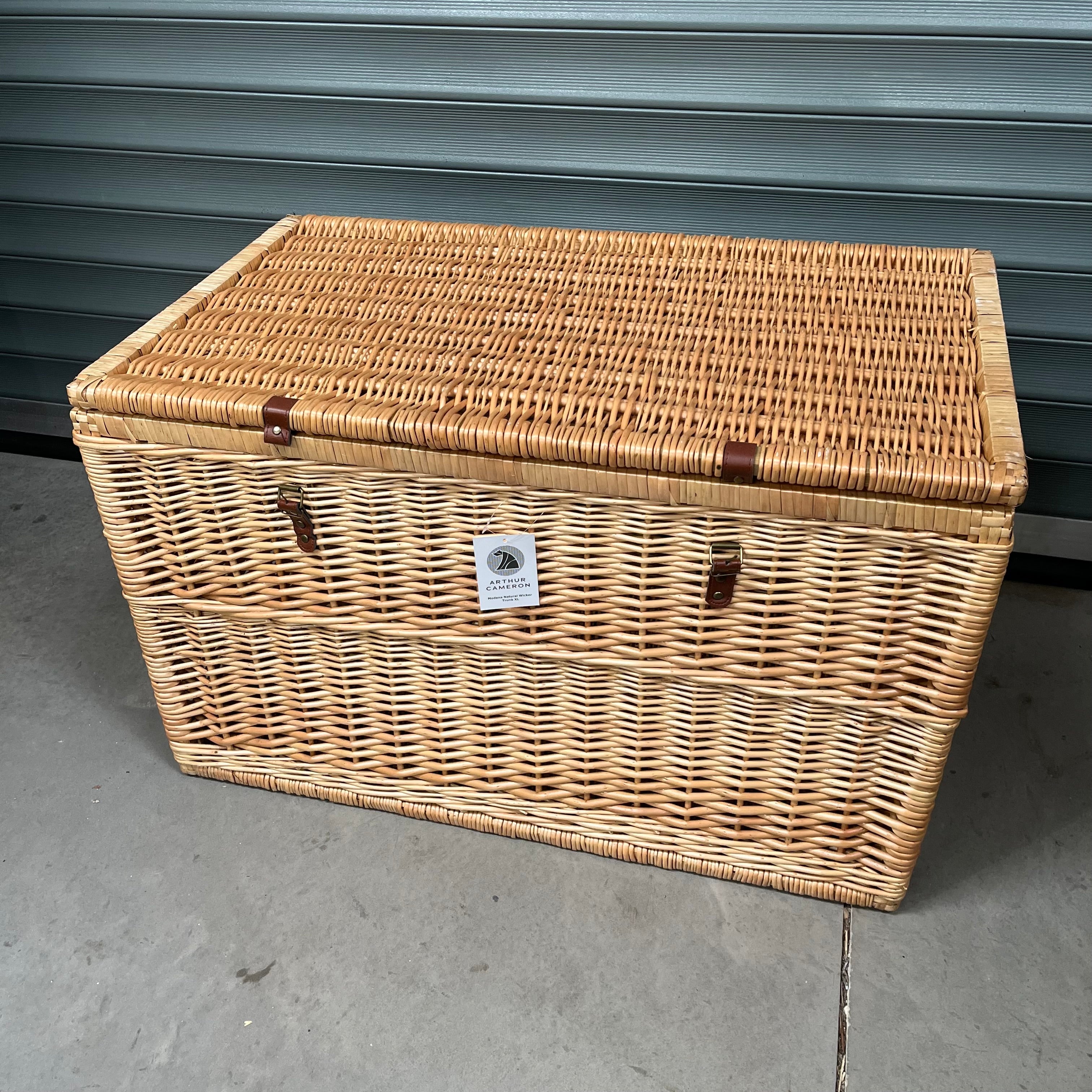 Natural Modena Wicker Storage Trunk Extra Large - 2nds Lot 96