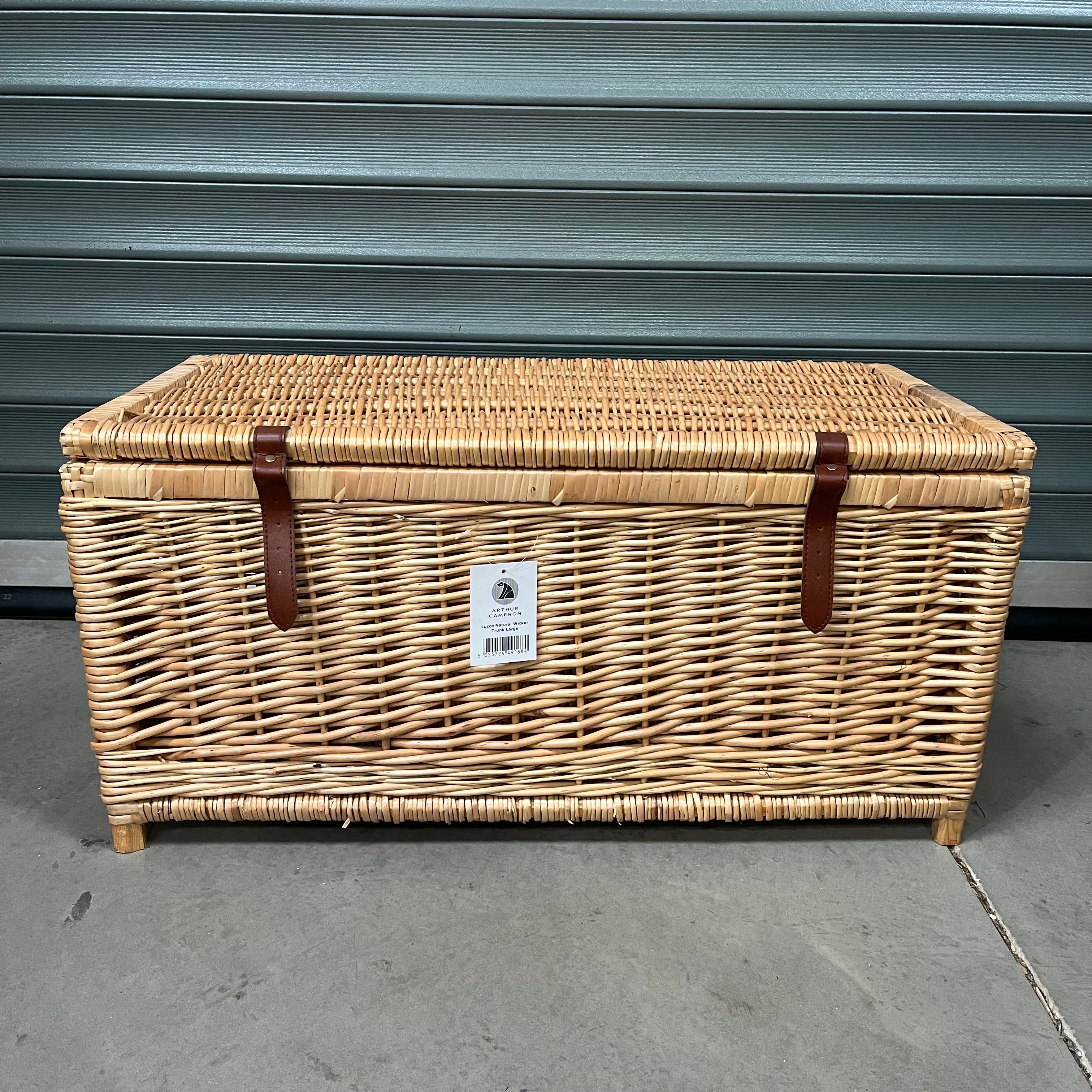 Natural Lucca Wicker Storage Trunk Large - 2nds Lot 106