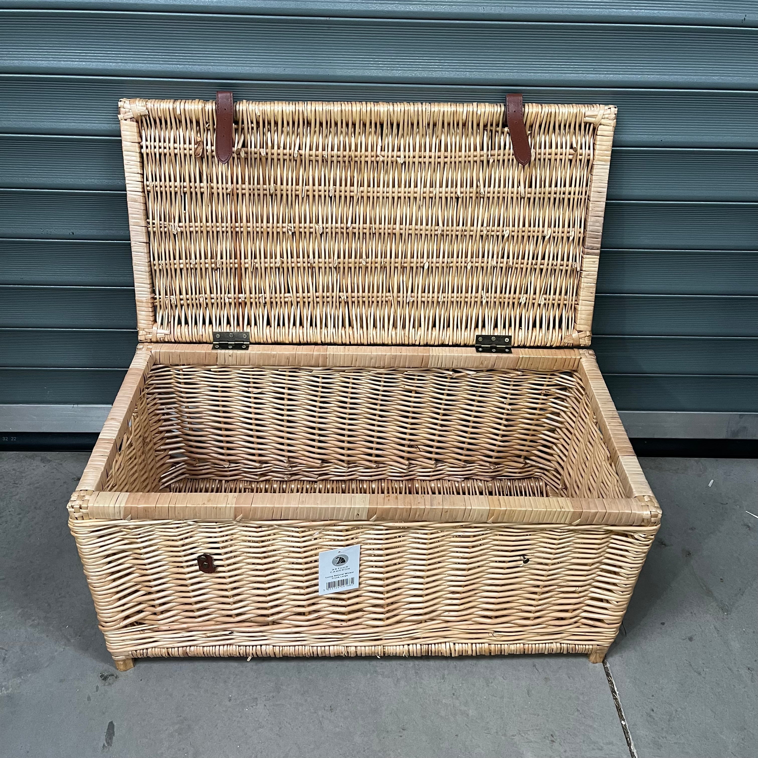 Natural Lucca Wicker Storage Trunk Large - 2nds Lot 100