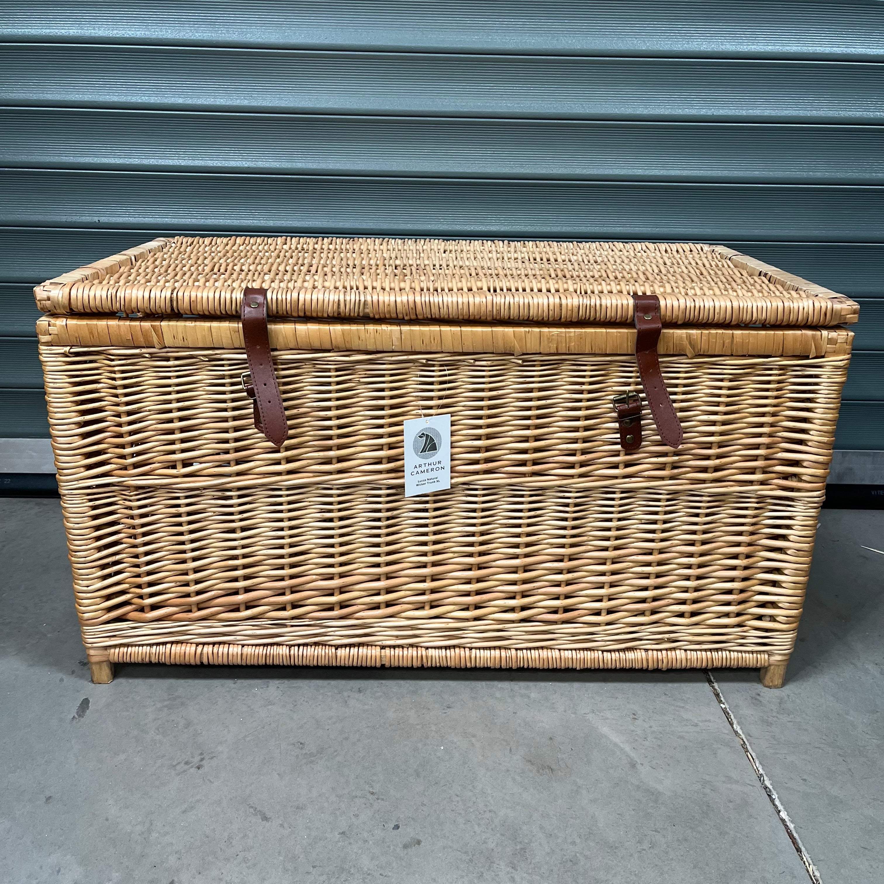 Natural Lucca Wicker Storage Trunk Extra Large - 2nds Lot 102