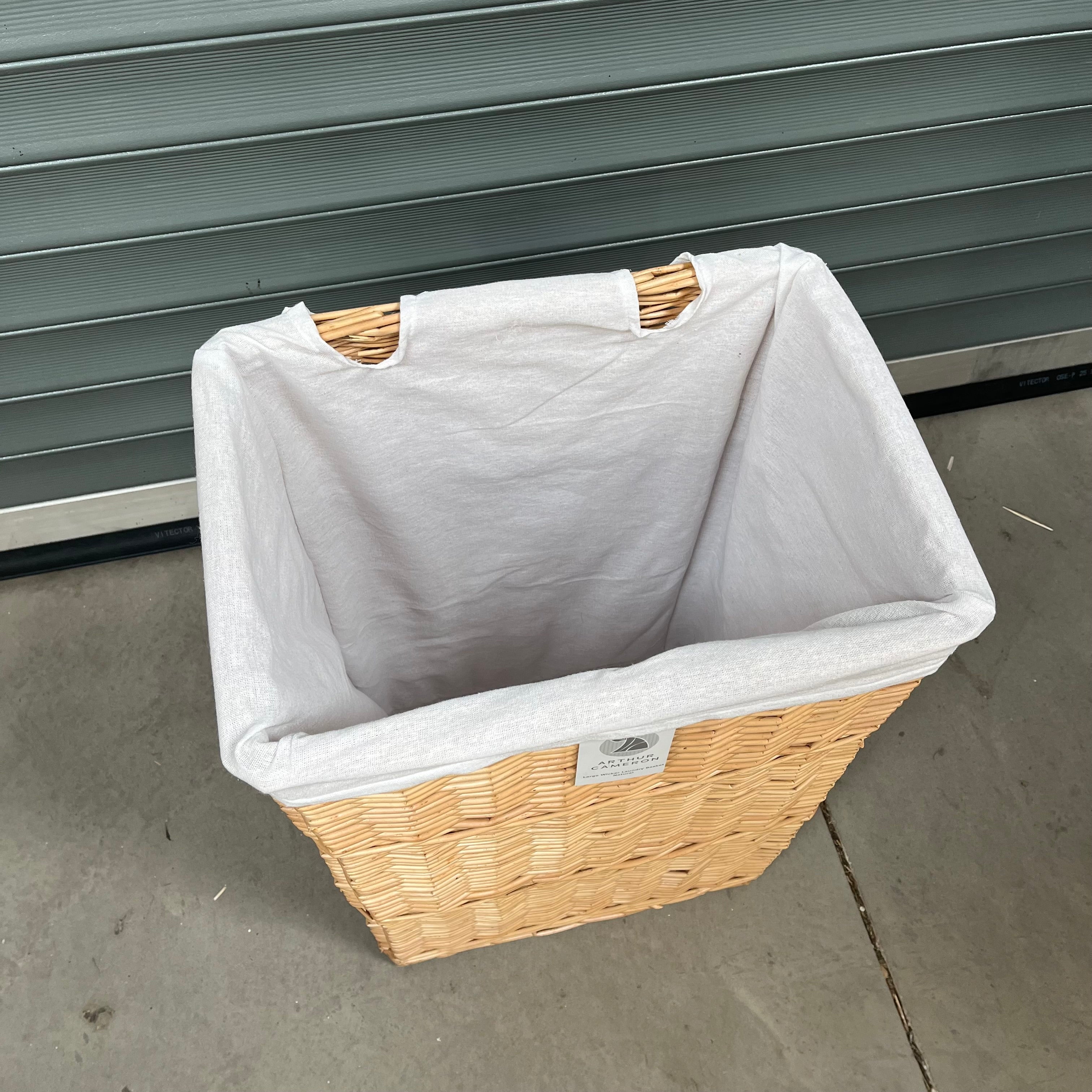 Natural Large Laundry Basket - 2nds Lot 104