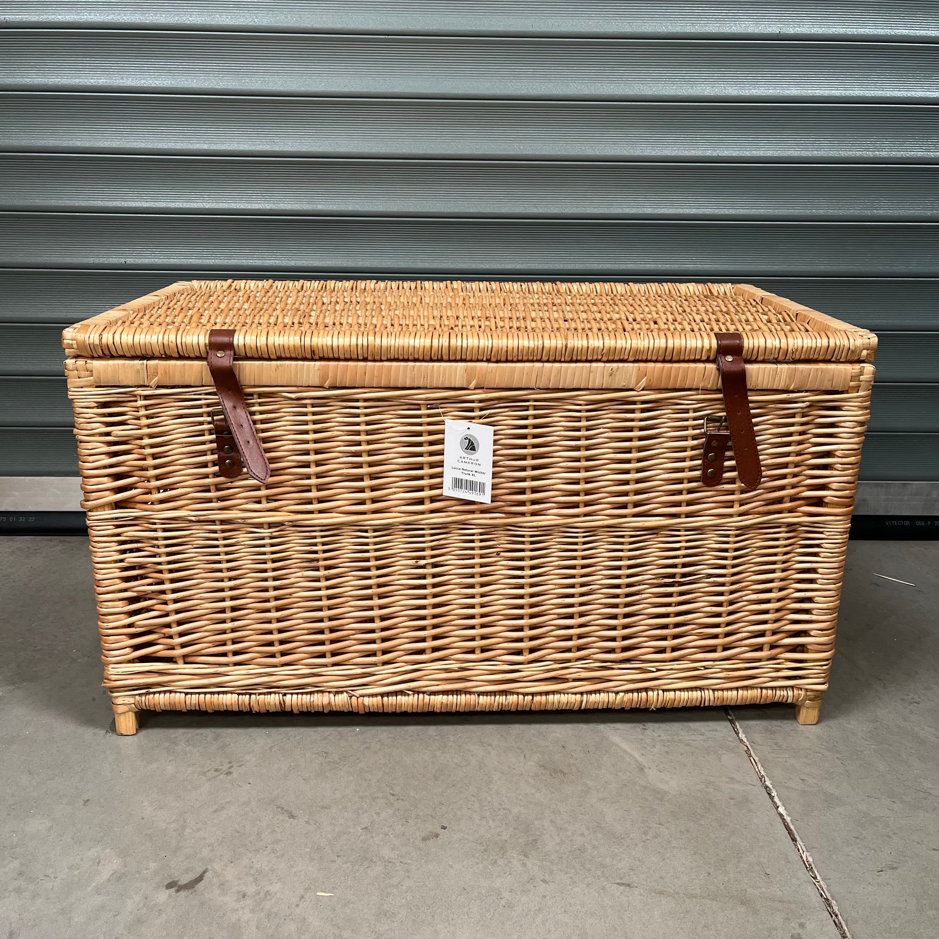 Natural Lucca Wicker Storage Trunk Extra Large - 2nds Lot 107