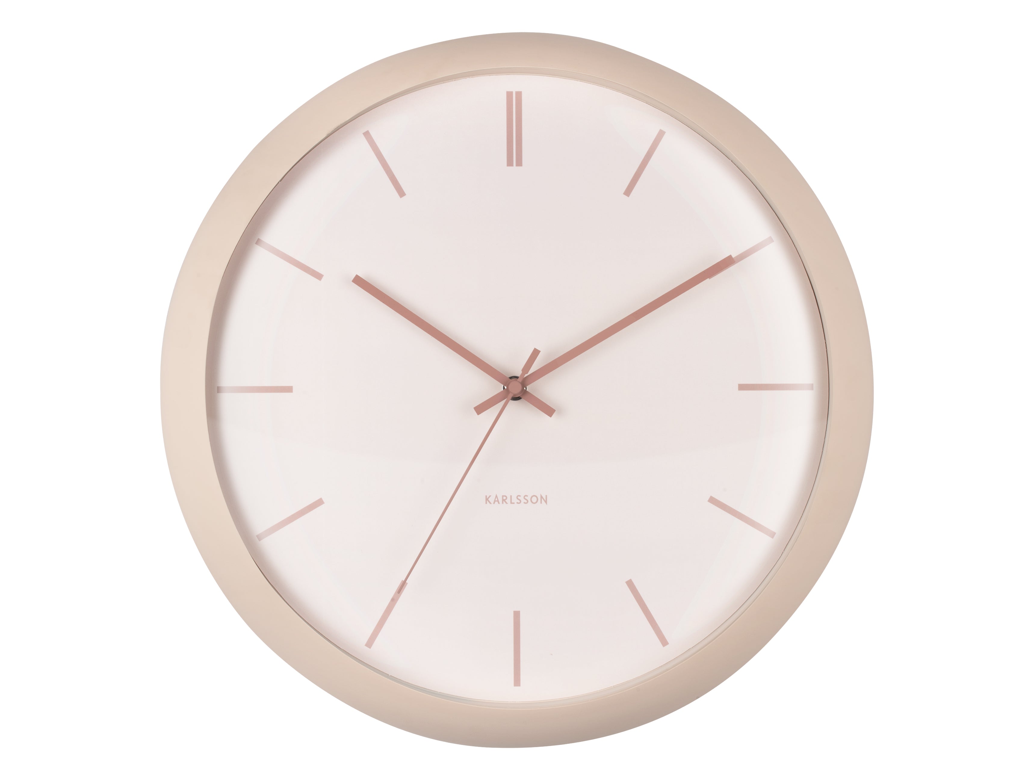 Karlsson Round Wall Clock Nirvana Globe - Sand Brown