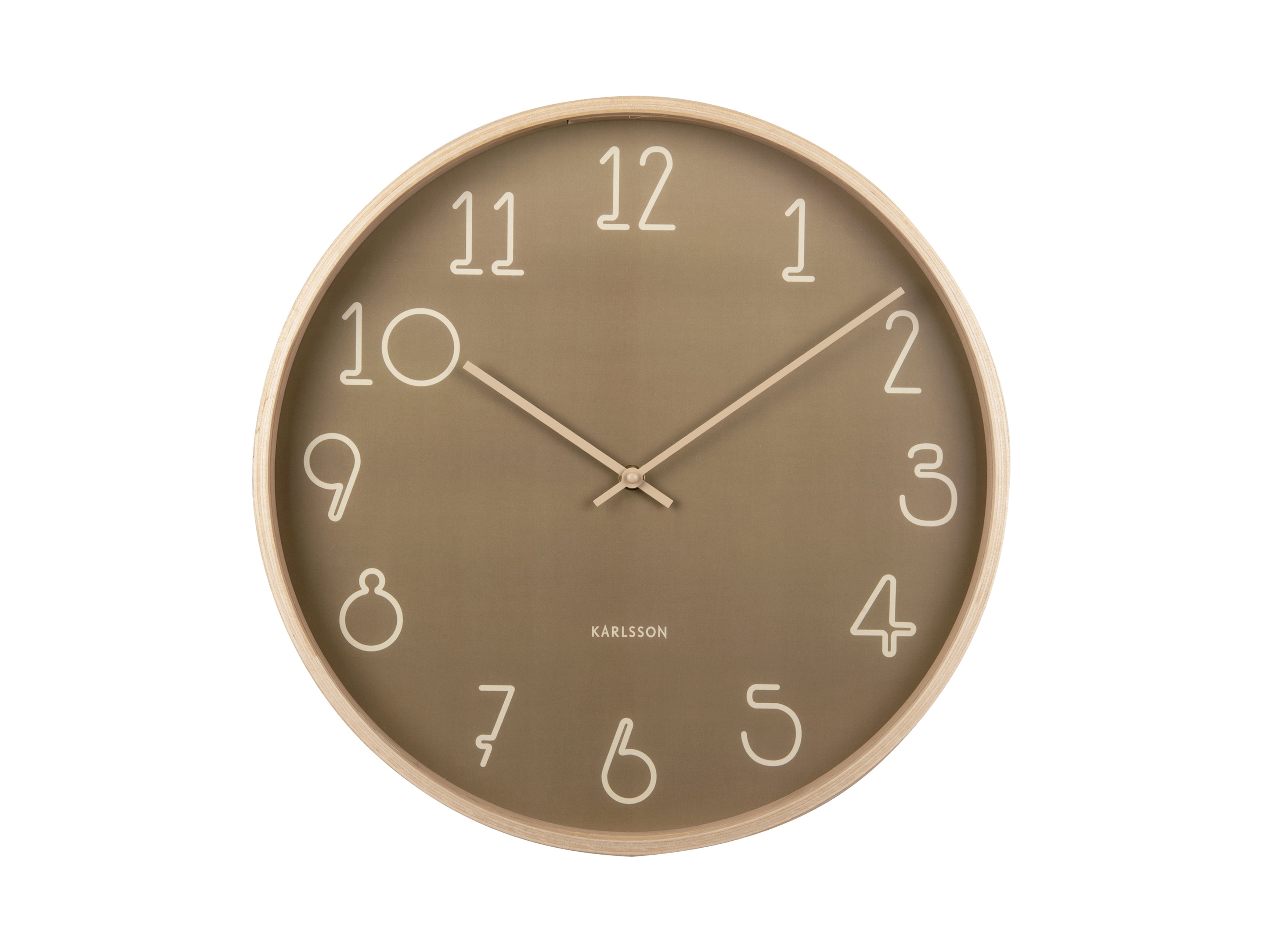 Karlsson - Wall Clock Sencillo - Moss Green