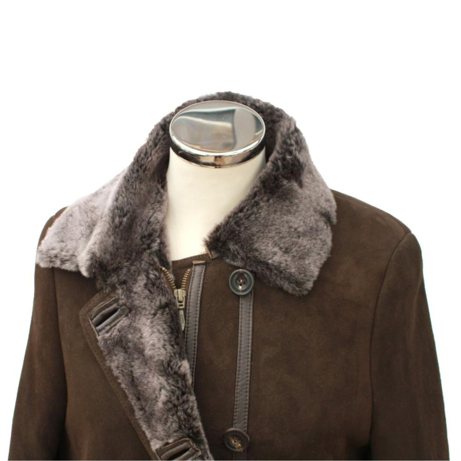 Ladies 'Jenny' Suede Sheepskin Coat