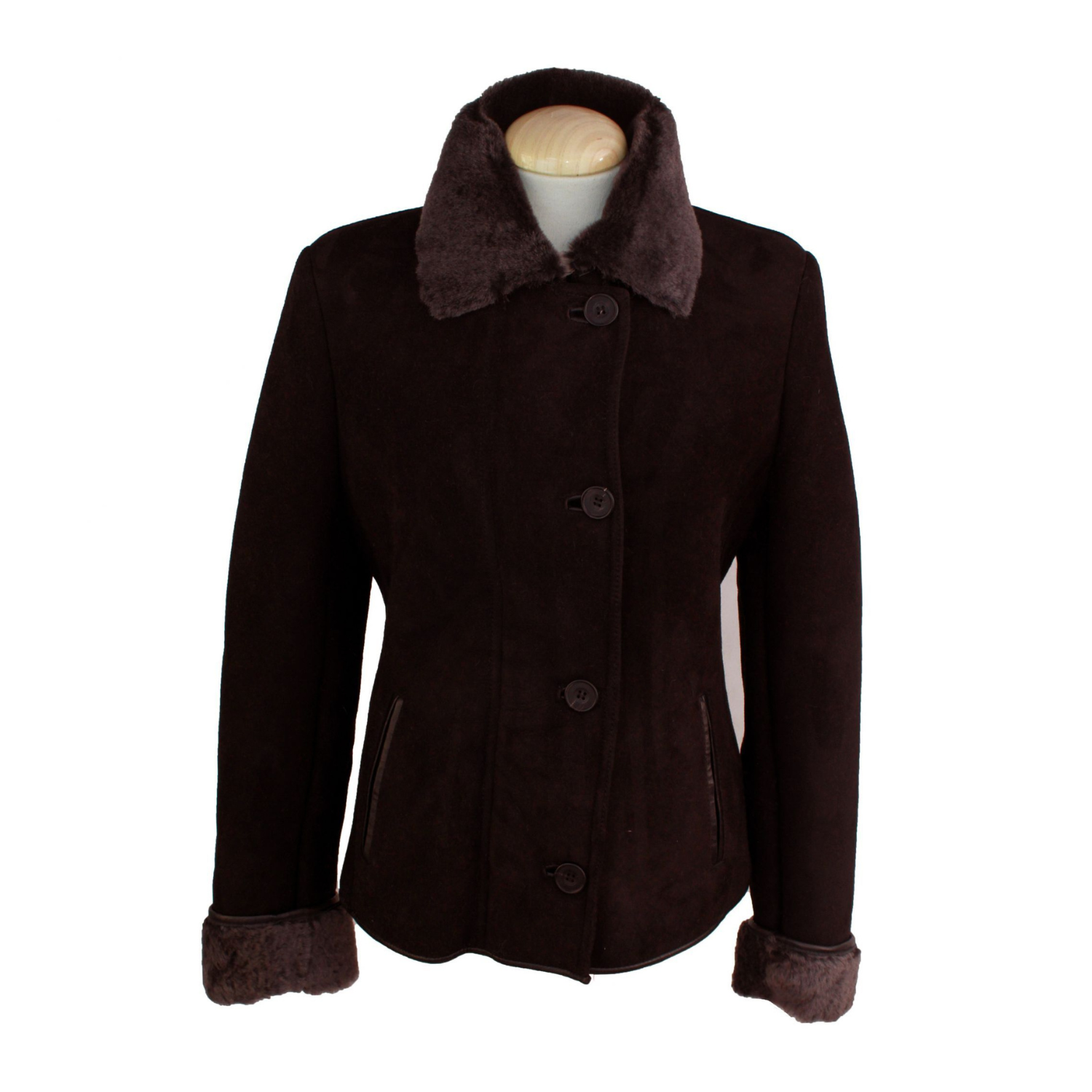 Ladies 'Jenny' Suede Sheepskin Coat