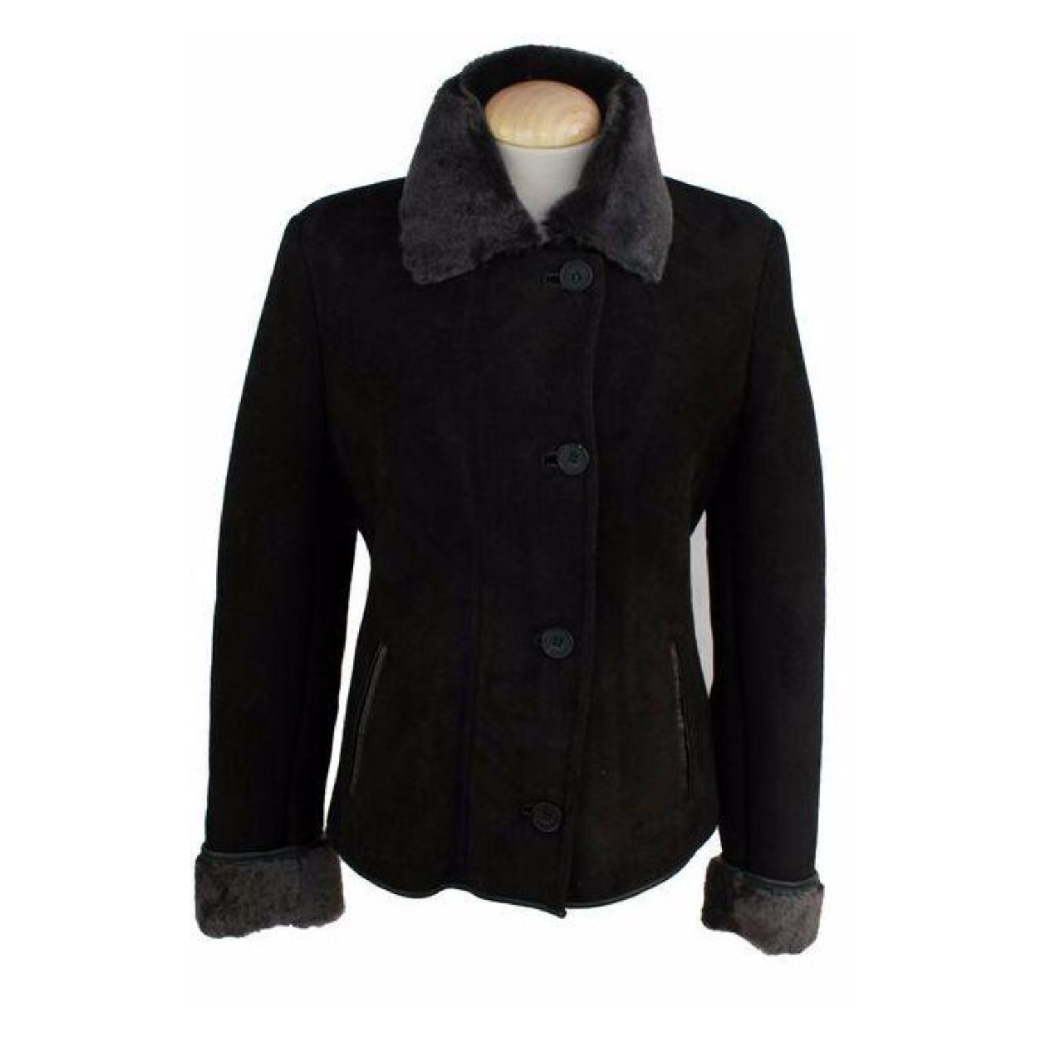 Ladies 'Jenny' Suede Sheepskin Coat