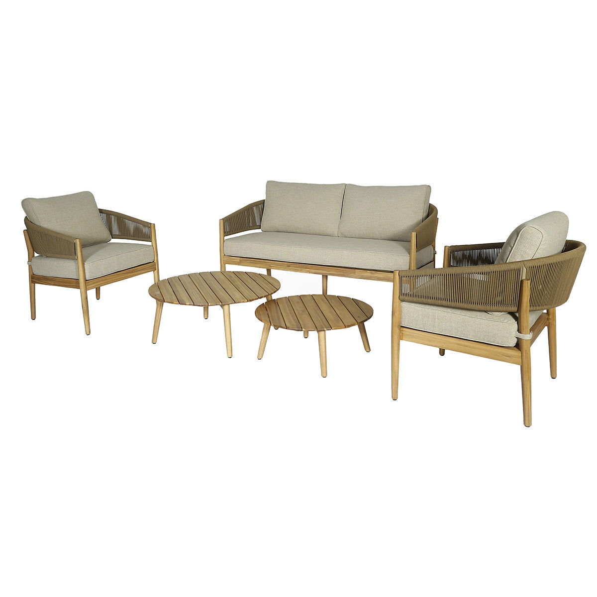 Porto 2 Seat Sofa Set With 2 Tables