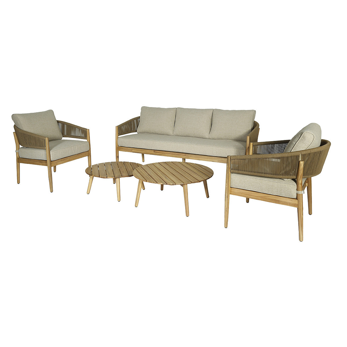 Porto 3 Seat Sofa Set With 2 Tables