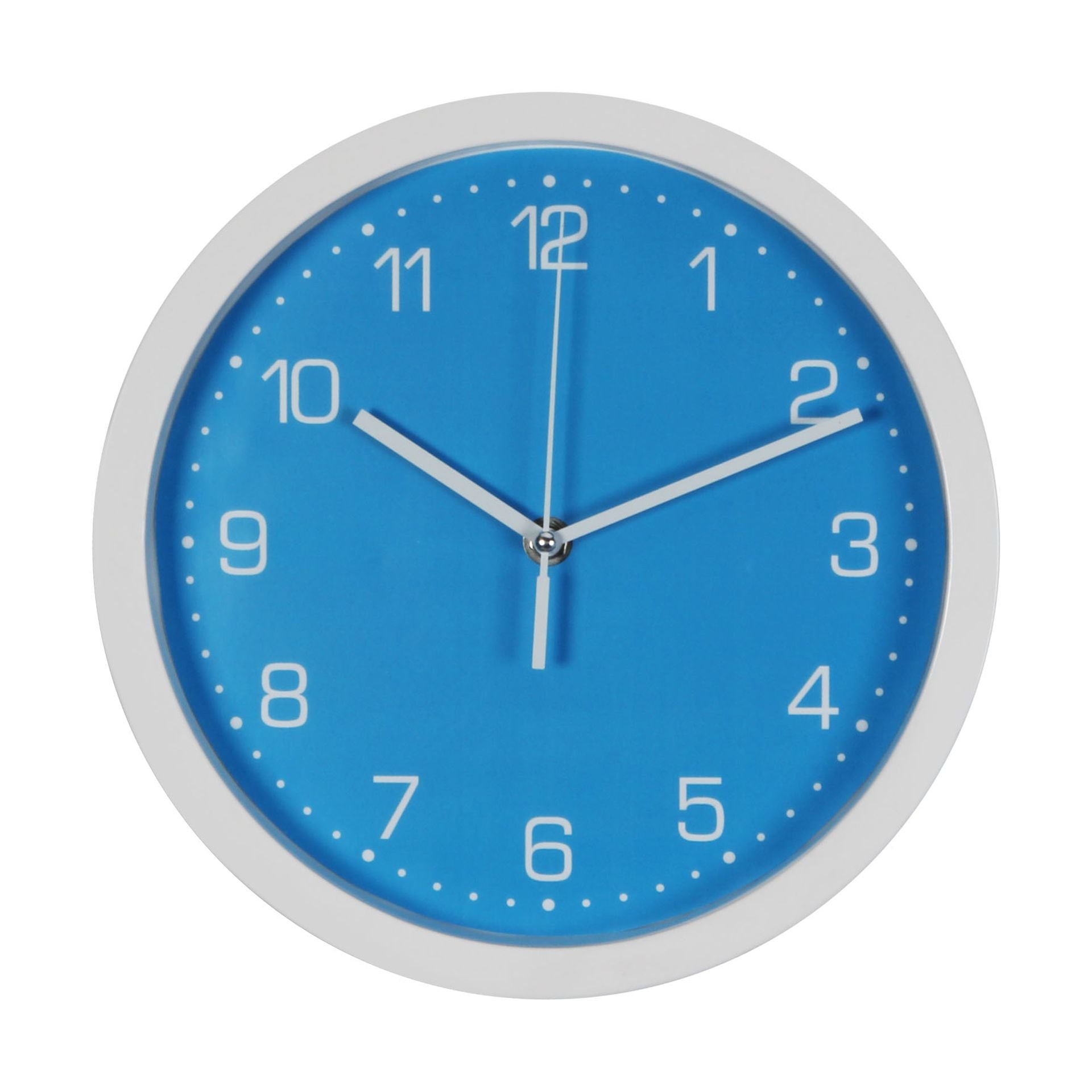 Bright Colourful Blue Childrens Wall Clock