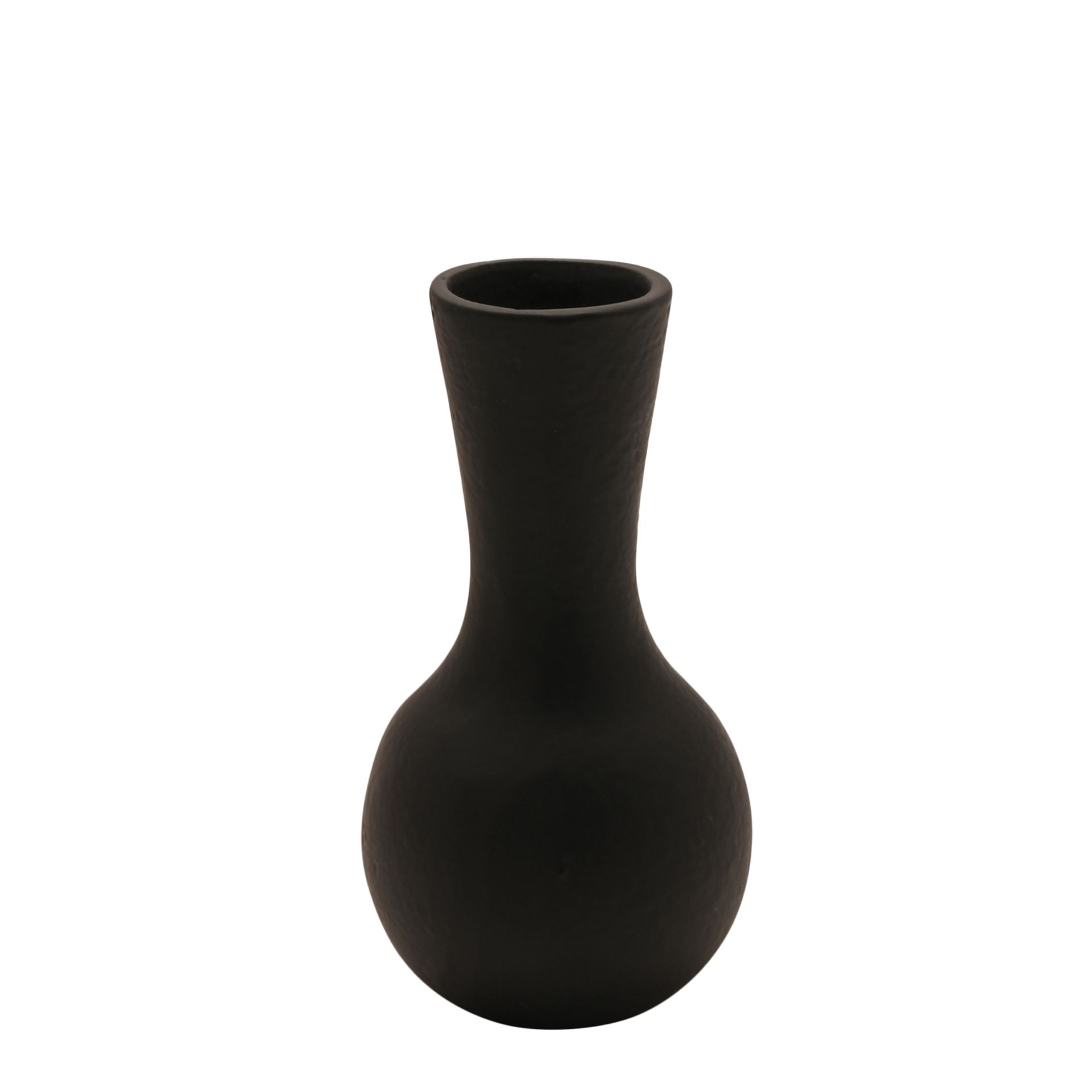 Small Aluminium Black Decorative Vase