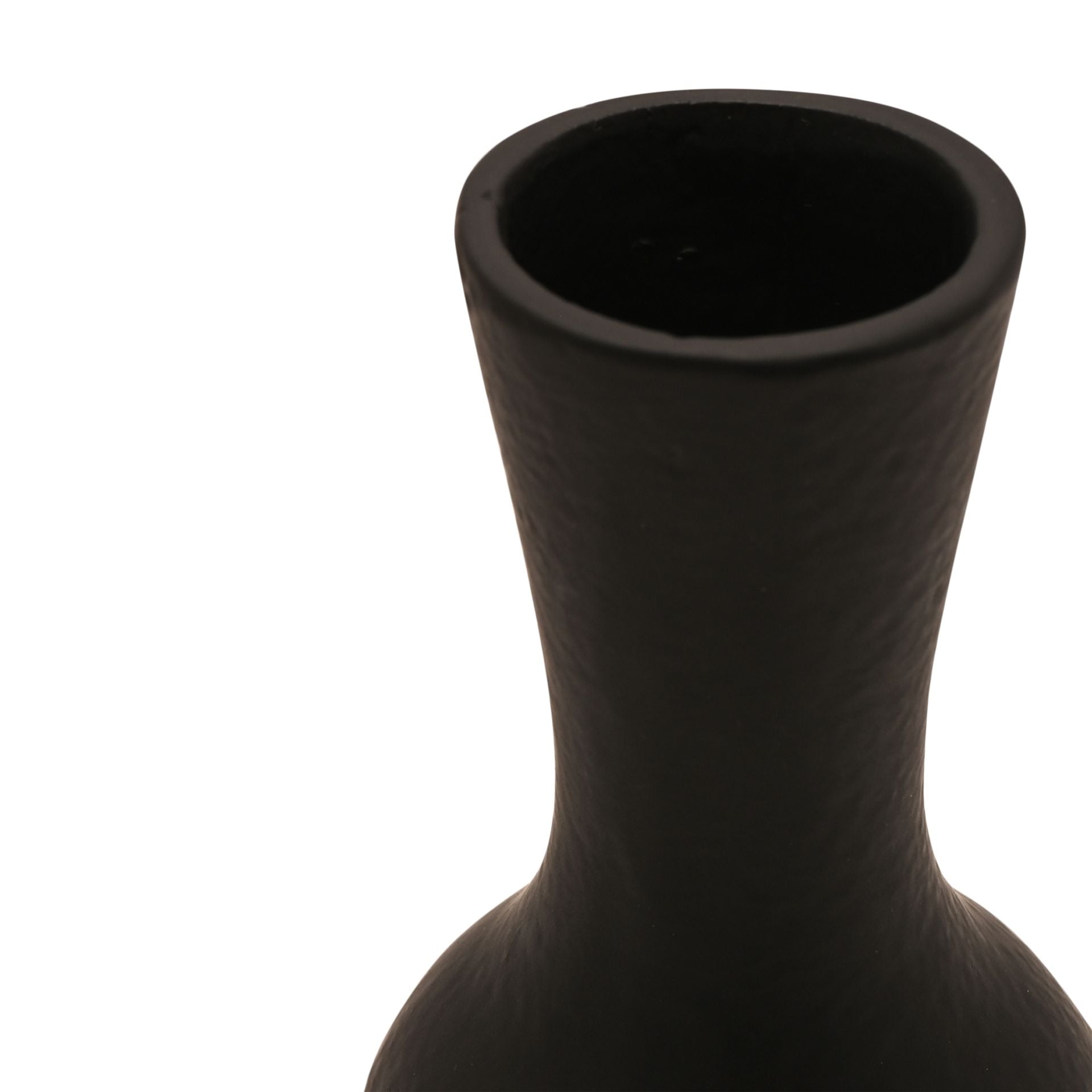 Small Aluminium Black Decorative Vase