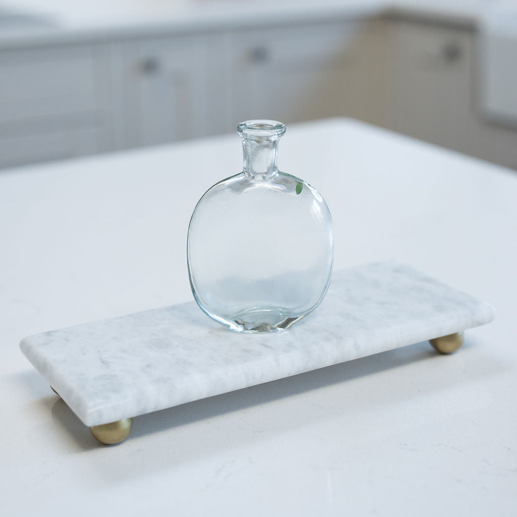 Kara, Single Stem Clear Glass Vase