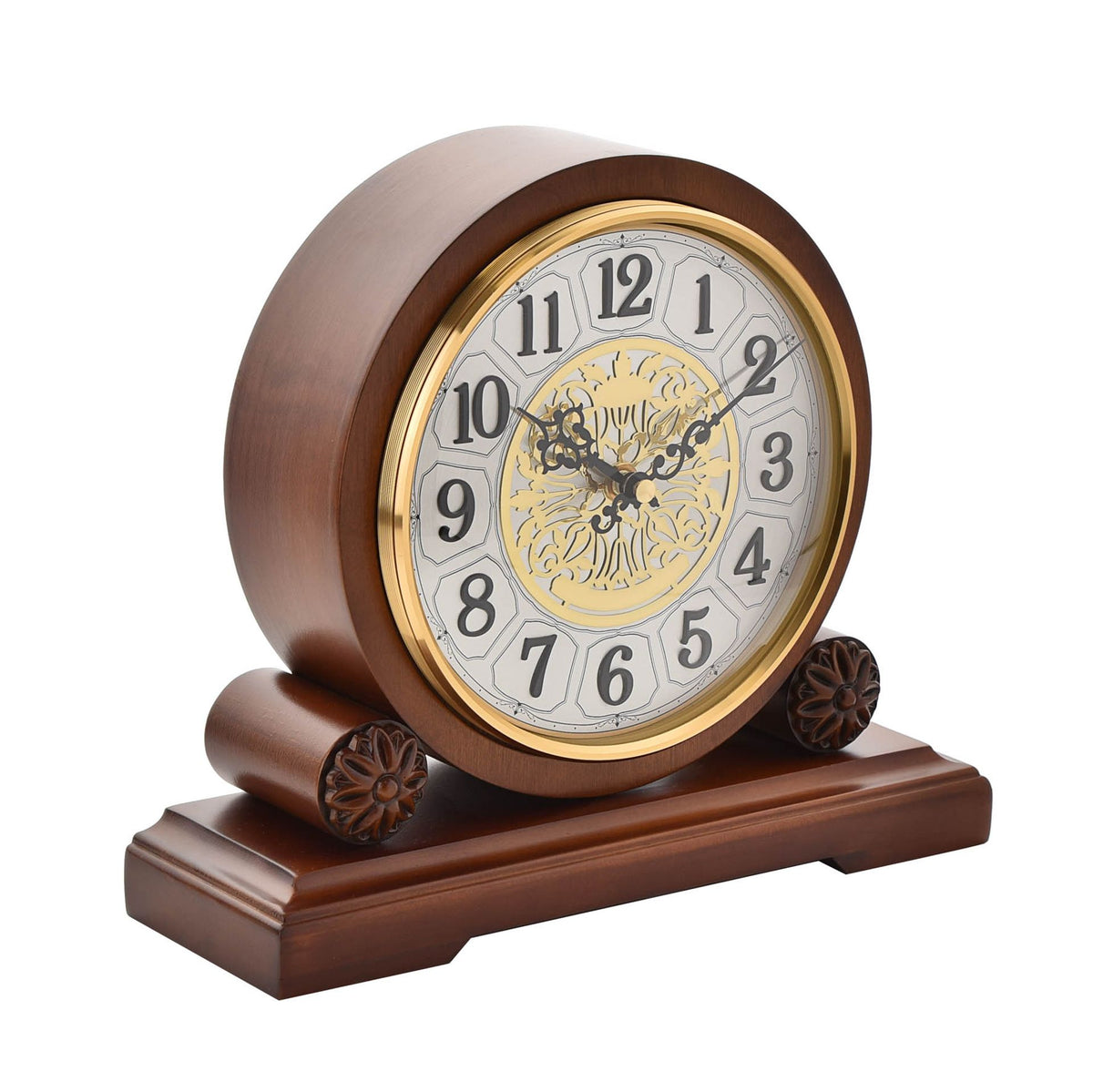 WM. Widdop Walnut Chiming Westminster Mantel Clock W2860 – Arthur Cameron