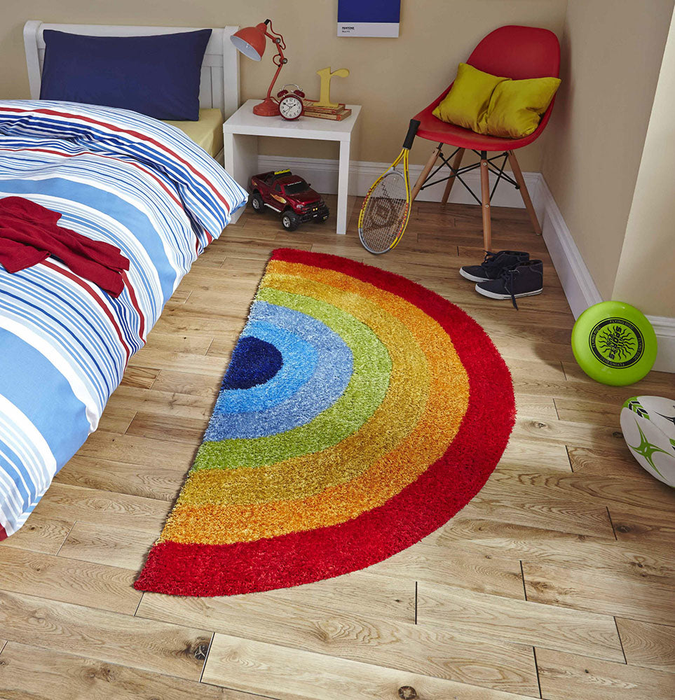 Kids Rainbow Soft Plush Rug