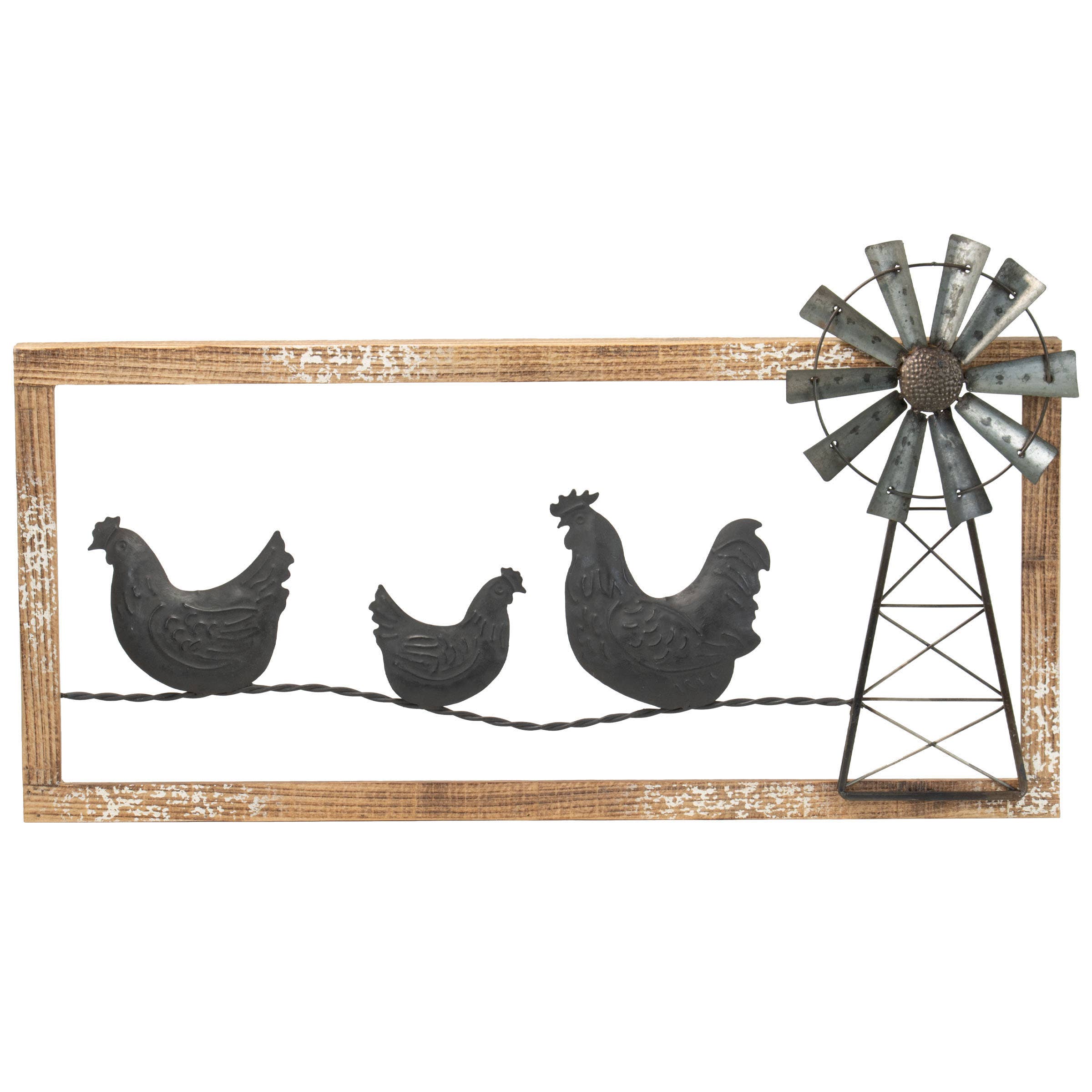 Chicken Windmill Wall Art