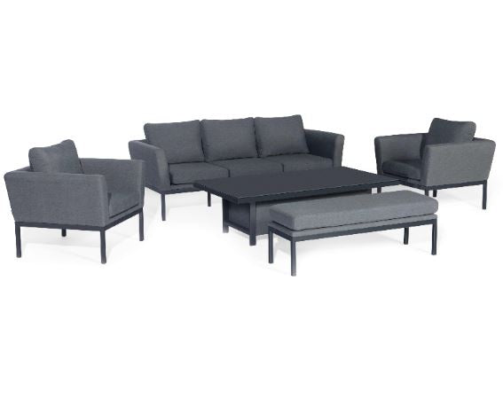 Pulse 3 Seat Sofa Set with Rising Table