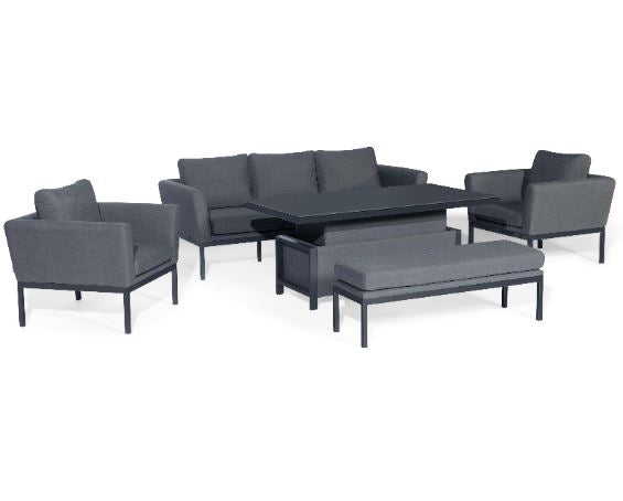 Pulse 3 Seat Sofa Set with Rising Table
