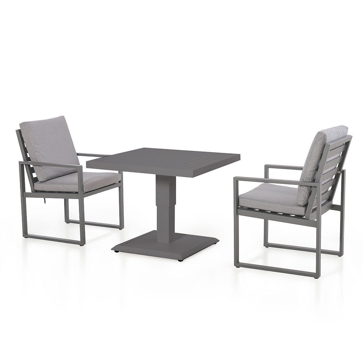 Amalfi 3 Piece Fabric Bistro Set with Rising Table