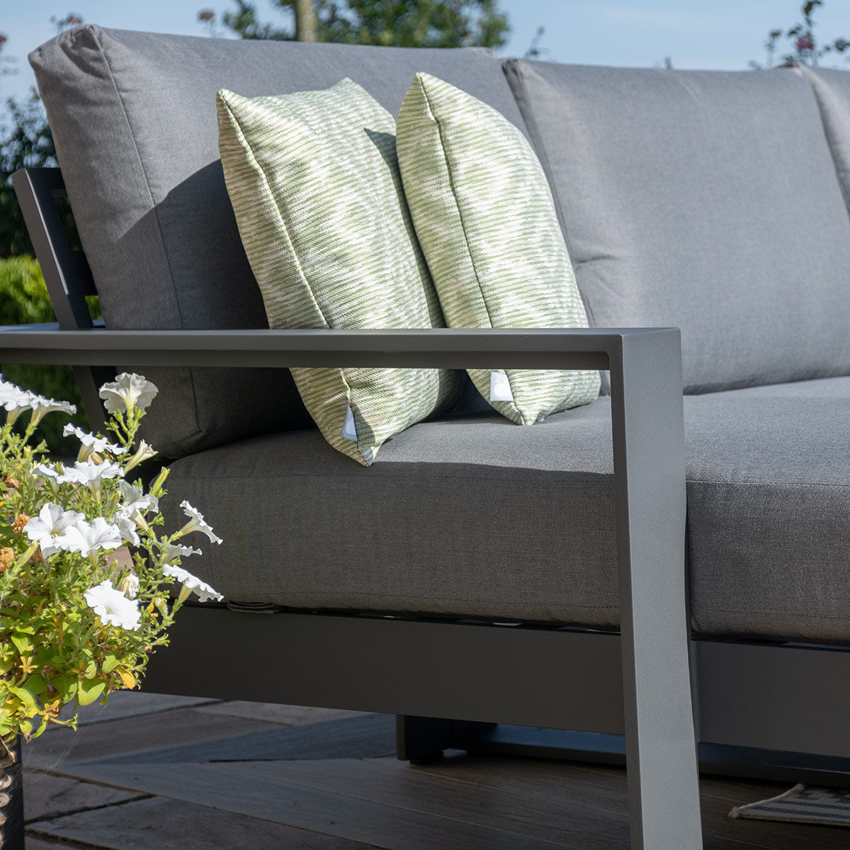 Amalfi Outdoor Fabric Chaise Sofa Set