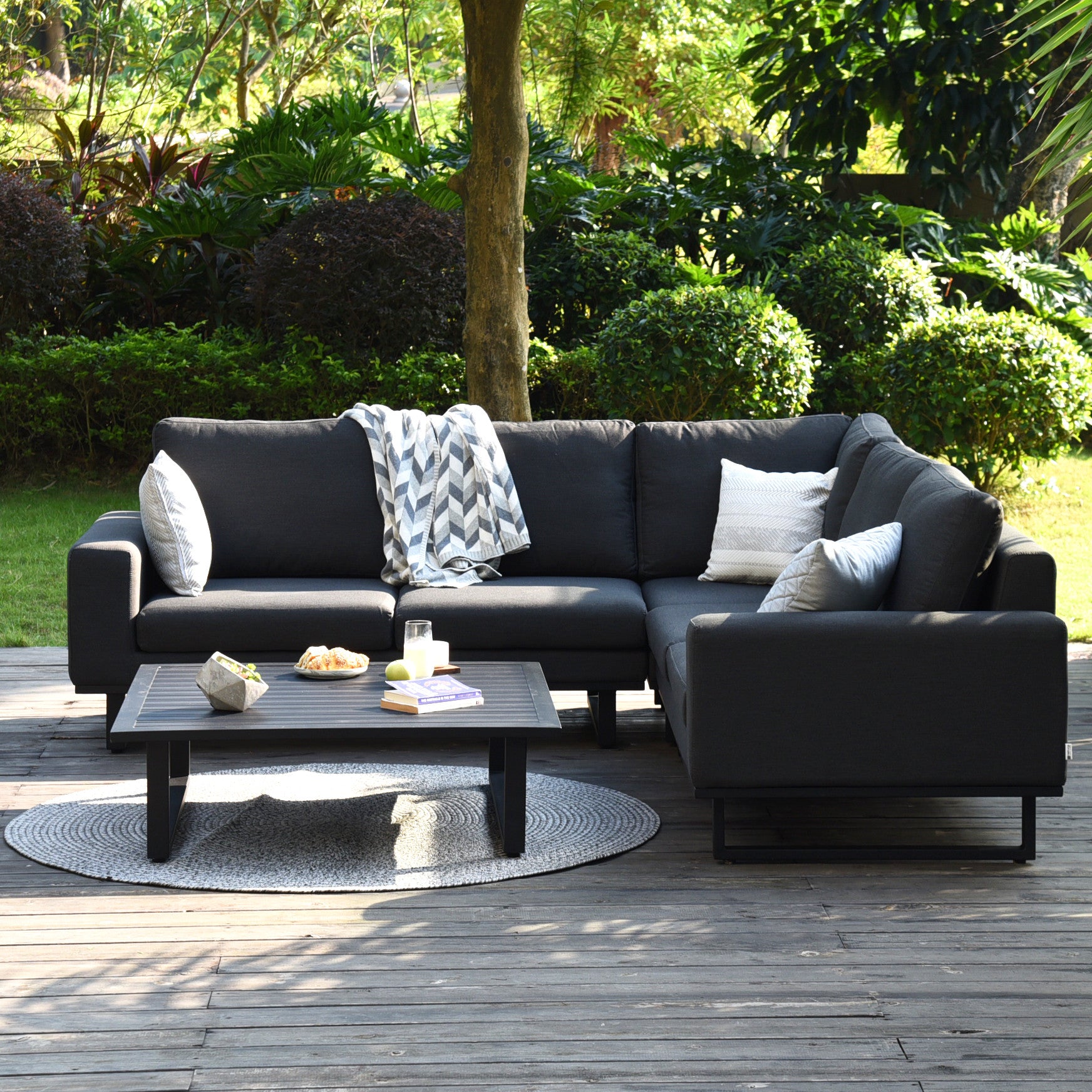 Ethos Corner Sofa Outdoor Fabric Garden Lounge Set