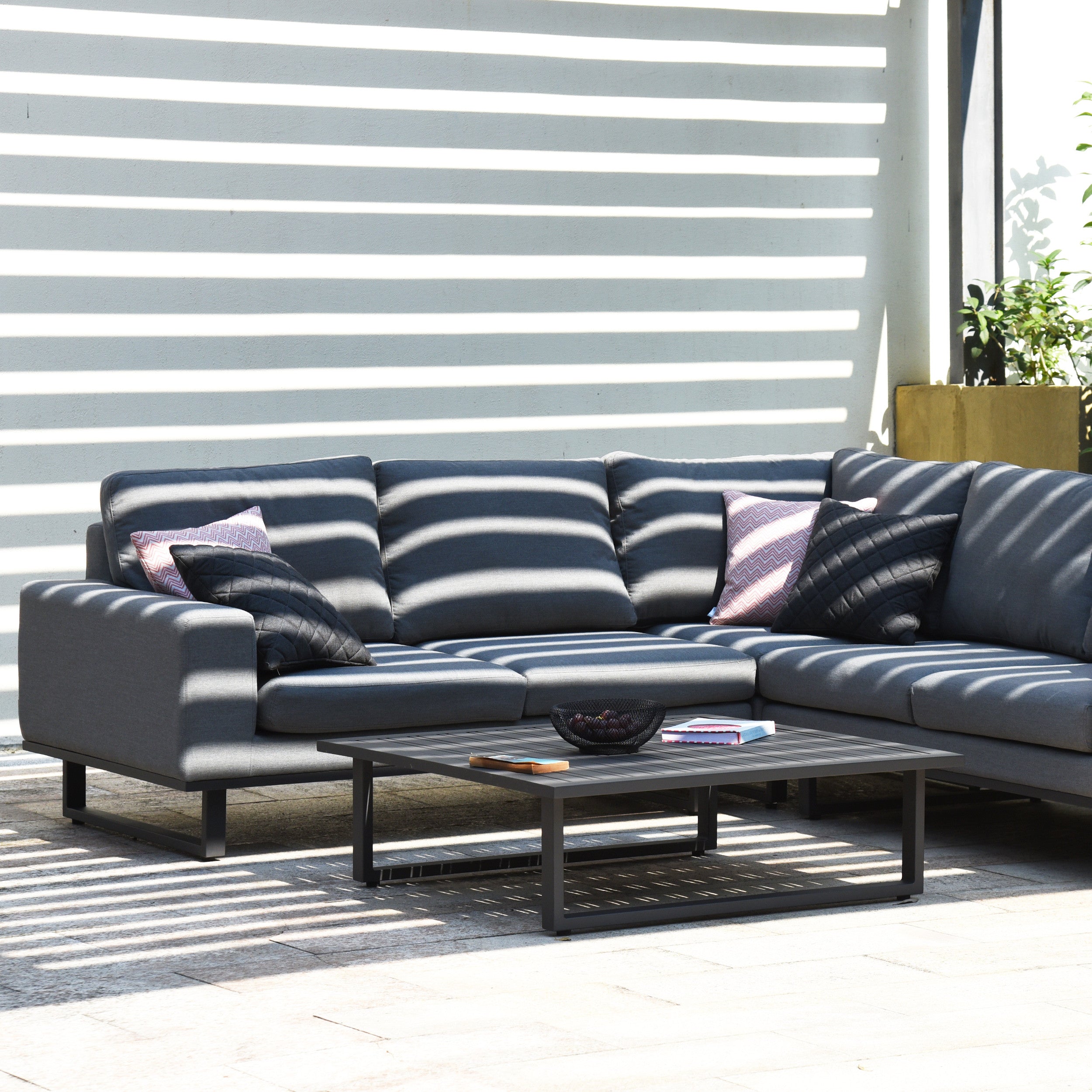 Ethos Corner Sofa Outdoor Fabric Garden Lounge Set