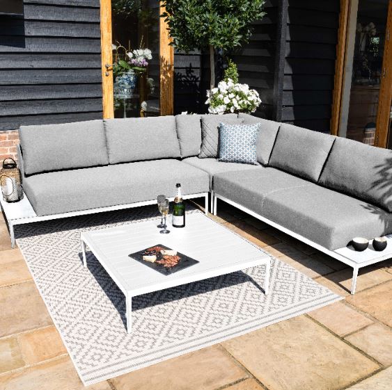 Eve Corner Sofa Outdoor Fabric Garden Lounge Set
