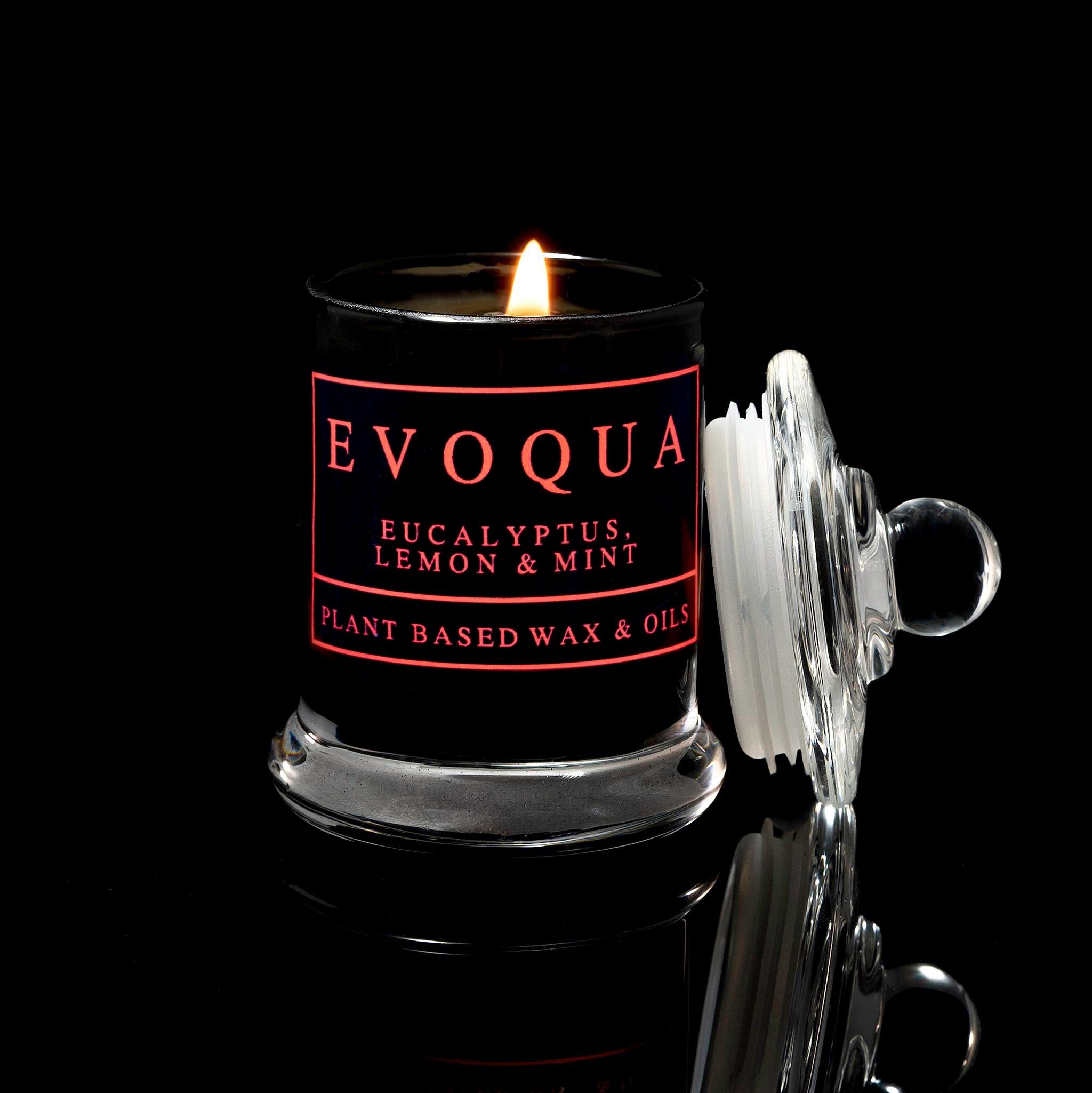 Evoqua 3 Piece Scented Candle Gift Set - Lavender, Clary Sage, Chamomile, Bergamot / Orange, Mandarin, Bergamot, Lavender / Eucalyptus, Lemon, Mint