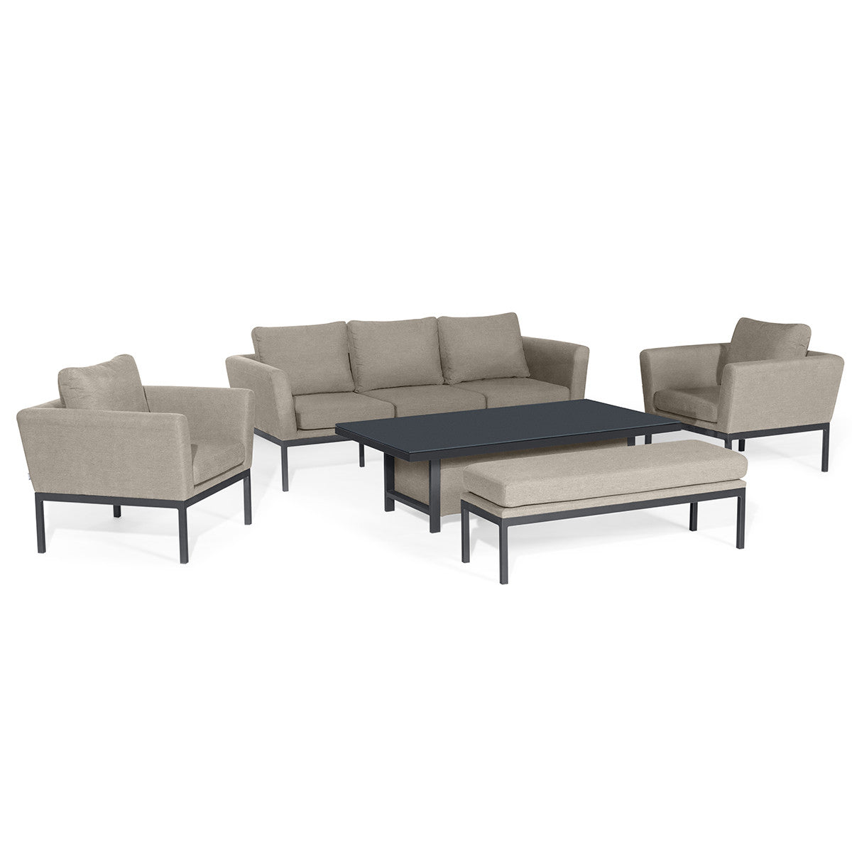 Pulse 3 Seat Sofa Set with Rising Table