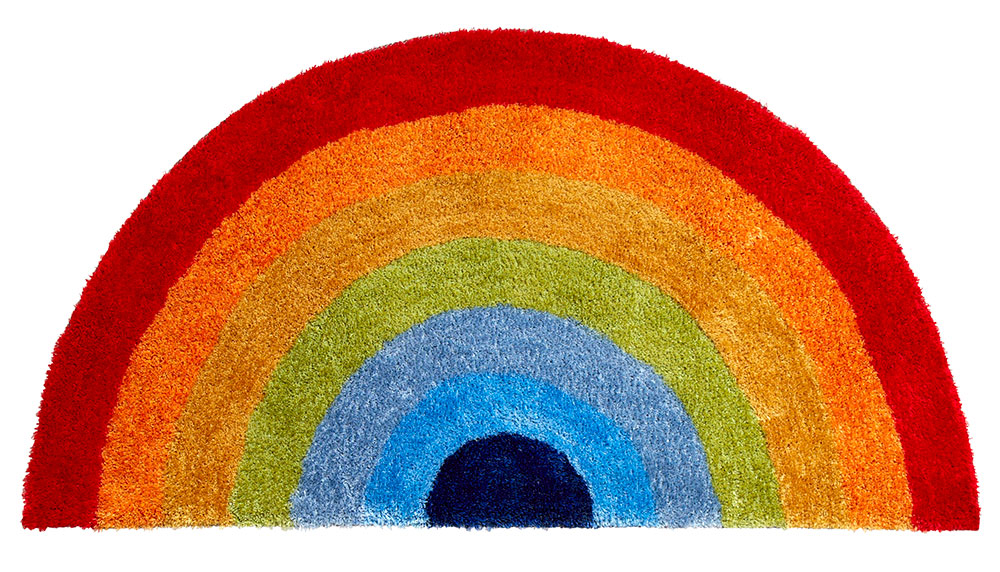 Kids Rainbow Soft Plush Rug