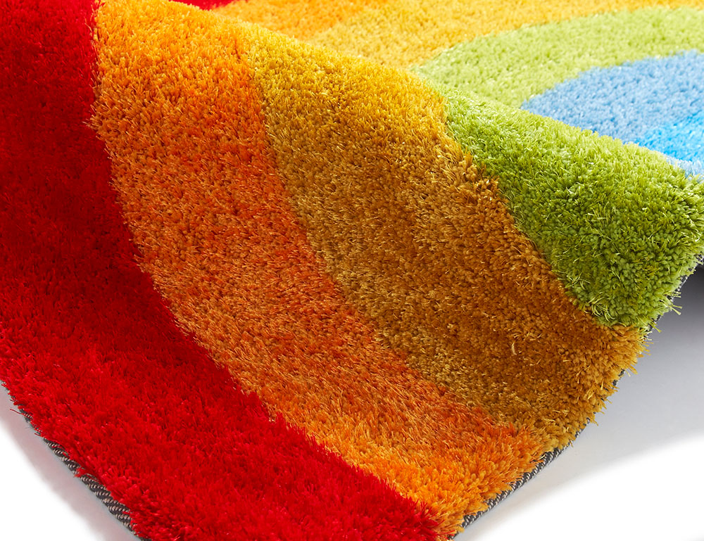 Kids Rainbow Soft Plush Rug