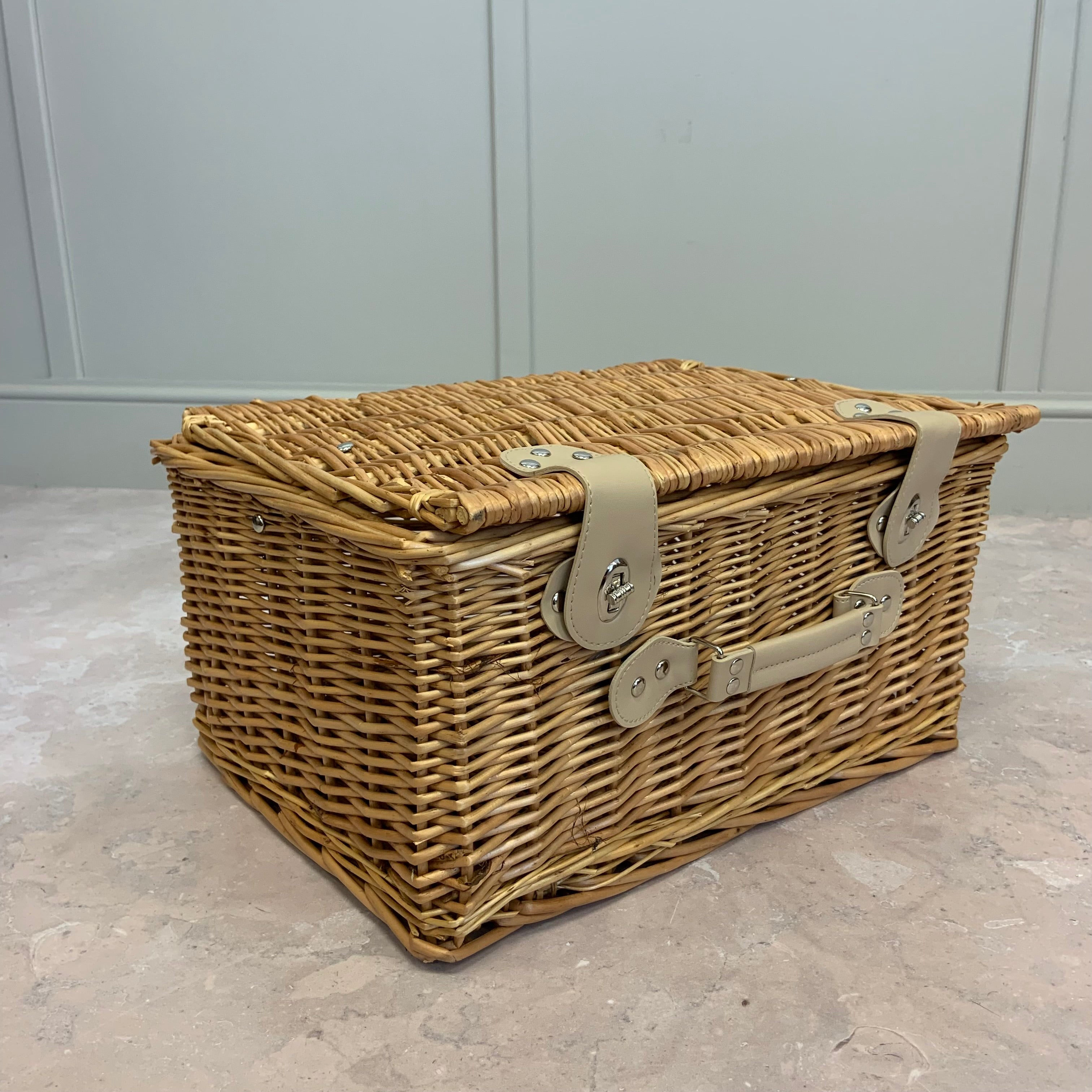 Natural Rectangular Wicker Hamper