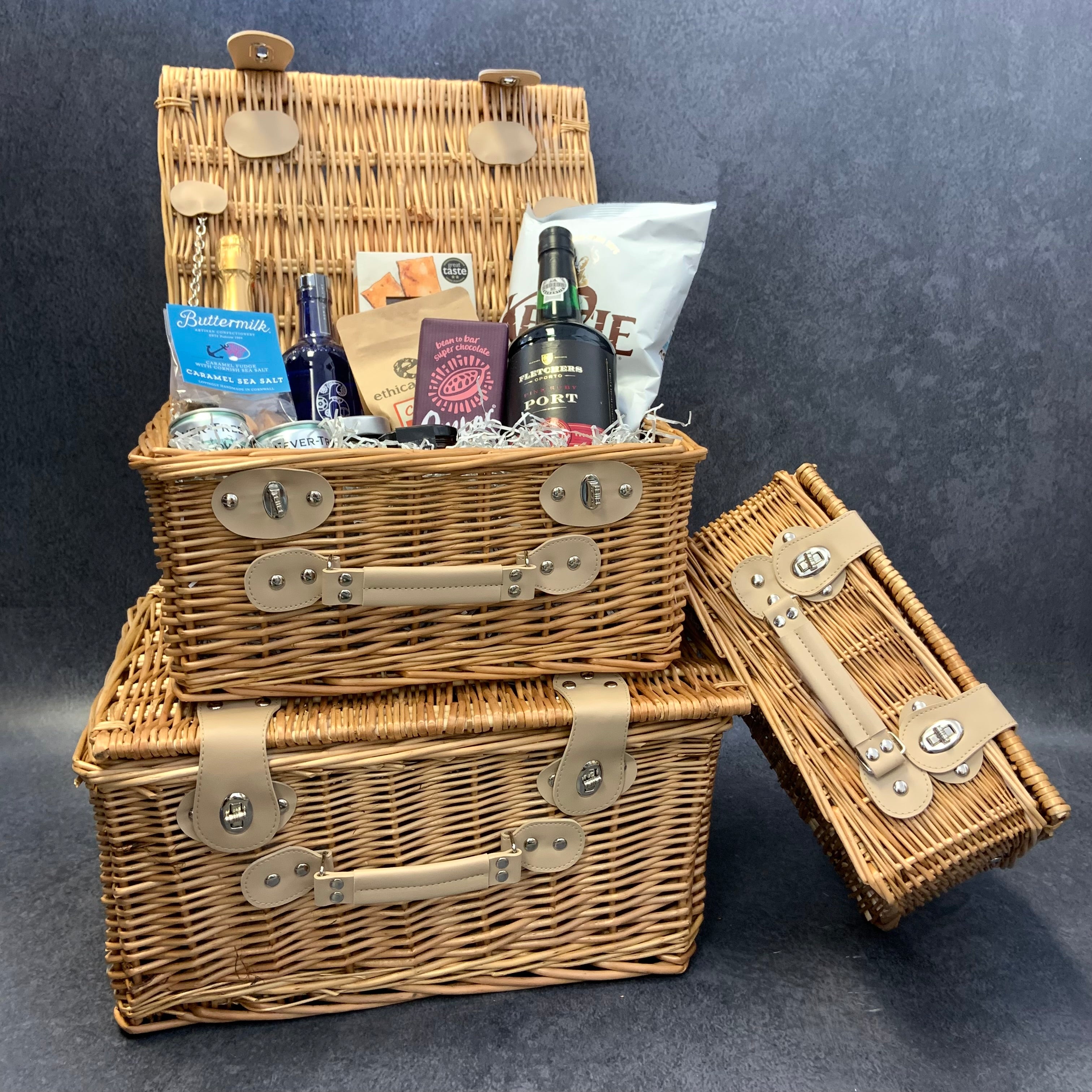 Natural Rectangular Wicker Hamper